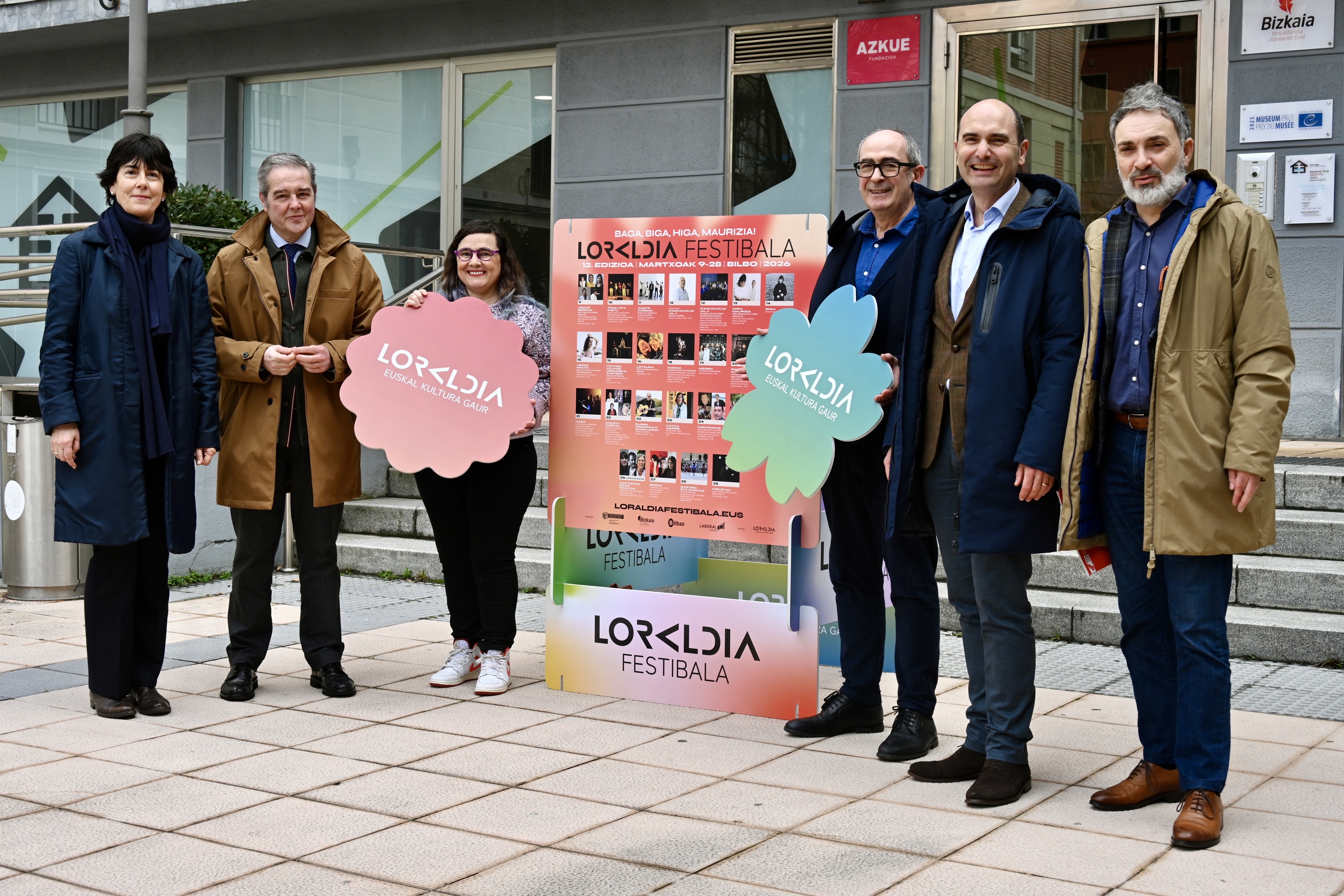 Loraldia jaialdiaren aurkezpena, gaur, Bilboko Euskararen Etxean. MIKEL MARTINEZ DE TRESPUENTES / FOKU