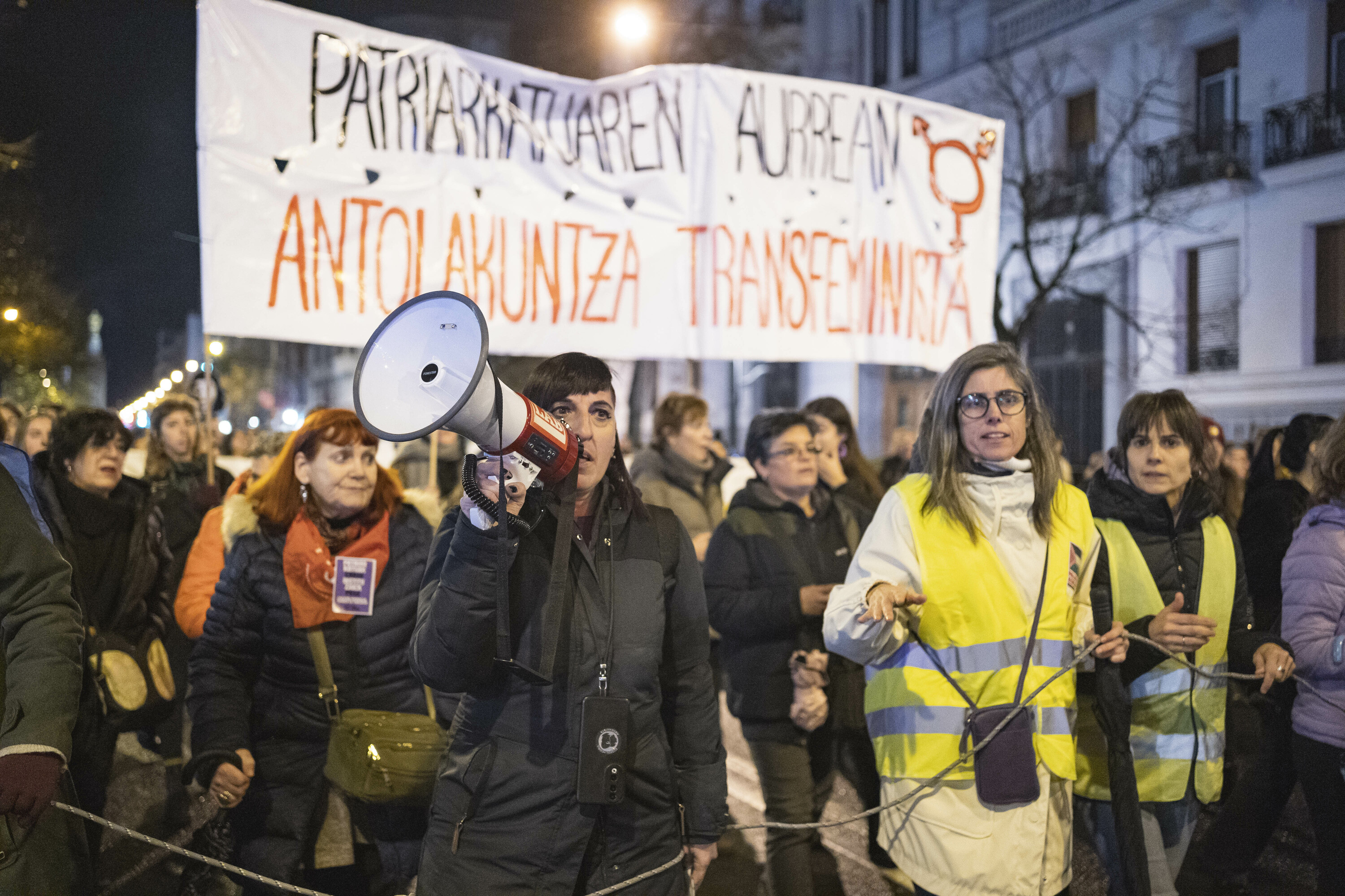 Iazko Azaroaren 25eko manifestazio feminista, Bilbon. ARITZ LOIOLA / FOKU