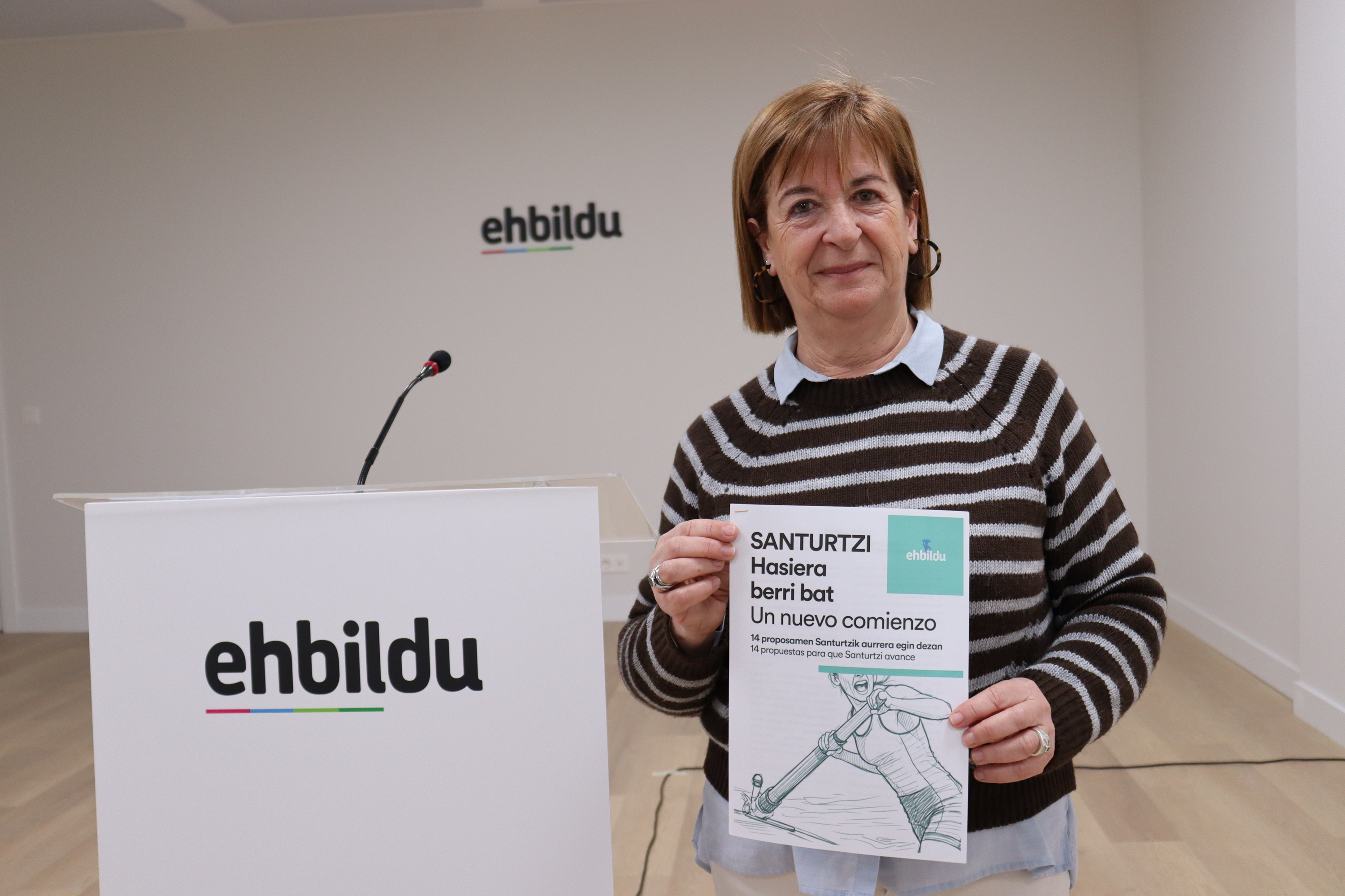 Miren Matanzas, EH Bilduren Santurtziko alkategaia. EH BILDU