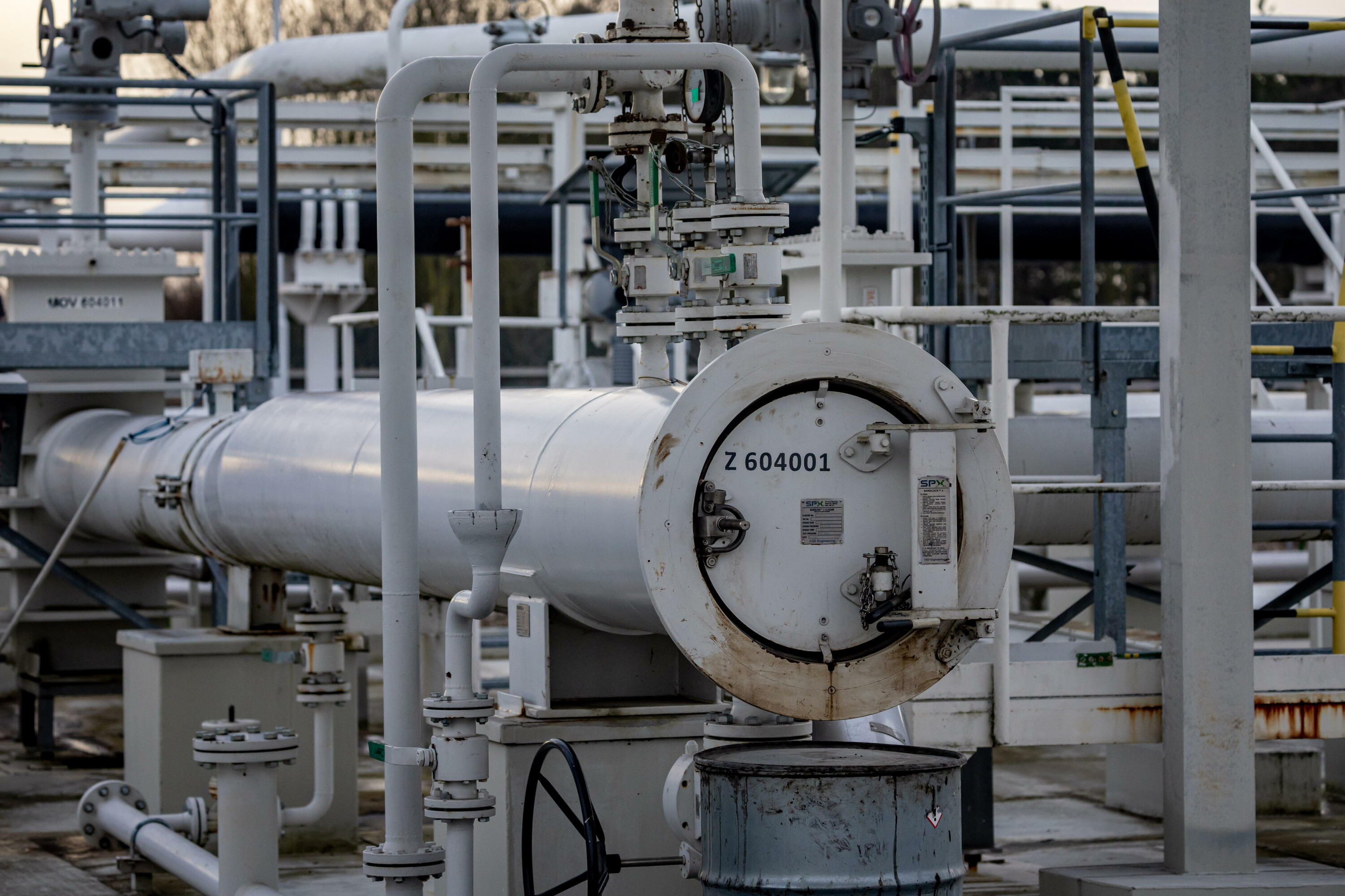 Druzhba oliobidearen instalazio bat Txekian, iazko urtarrilean. MARTIN DIVISEK / EFE