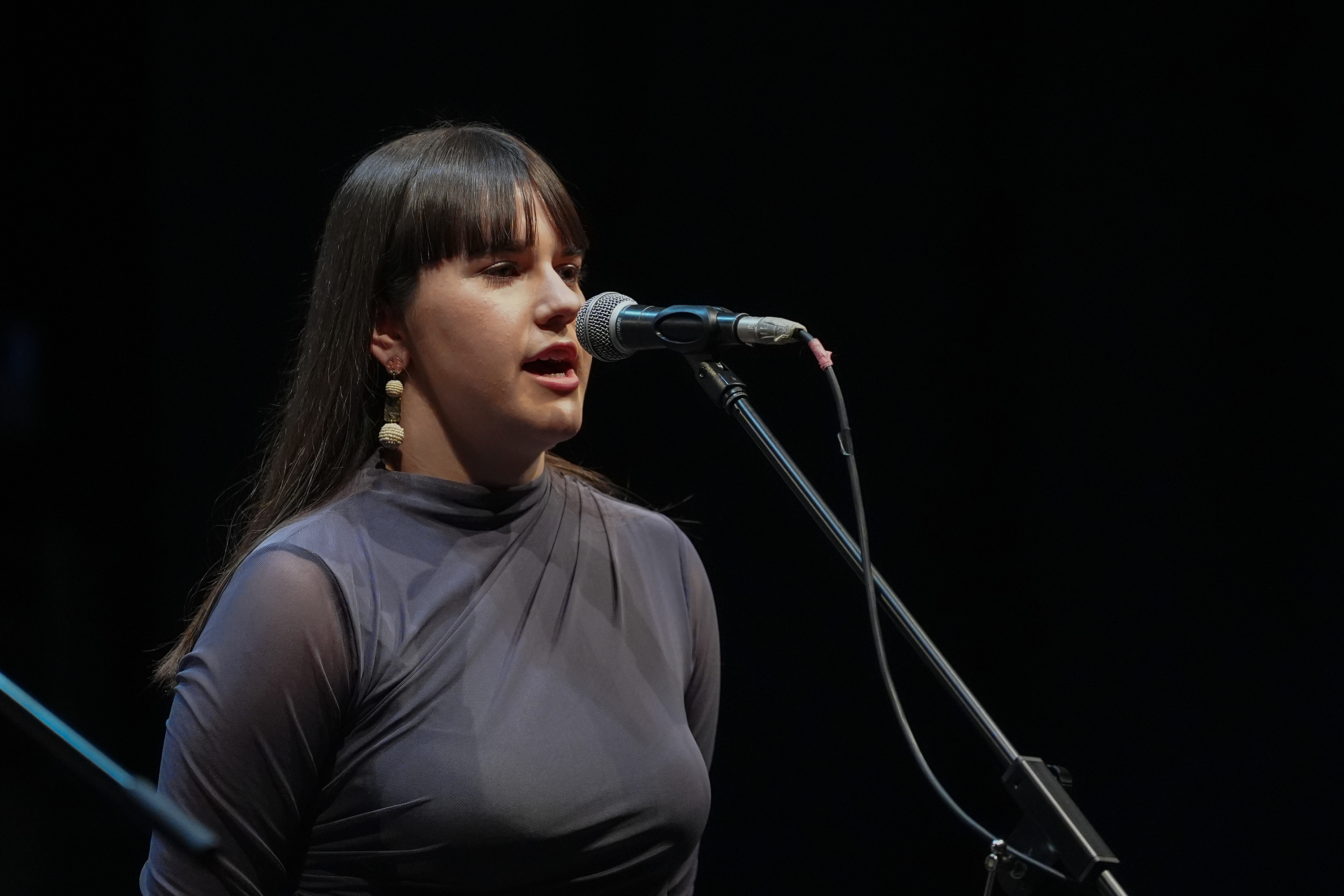 Maddi Agirre gaur arratsean, Izarran kantuan. ENDIKA PORTILLO / FOKU