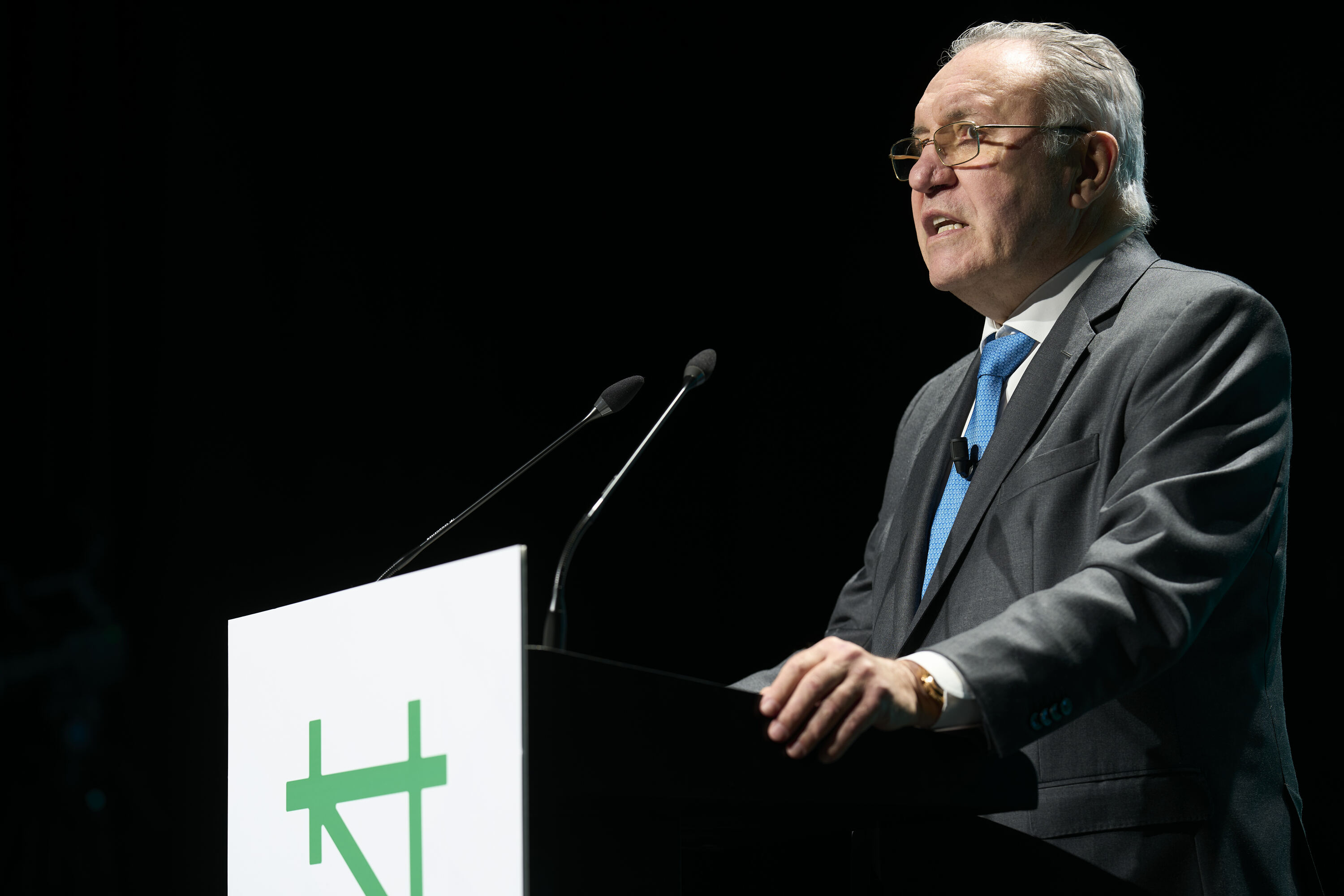 Jose Antonio Jainaga Talgoren presidentea, gaur, Gasteizen. ADRIAN RUIZ HIERRO / EFE