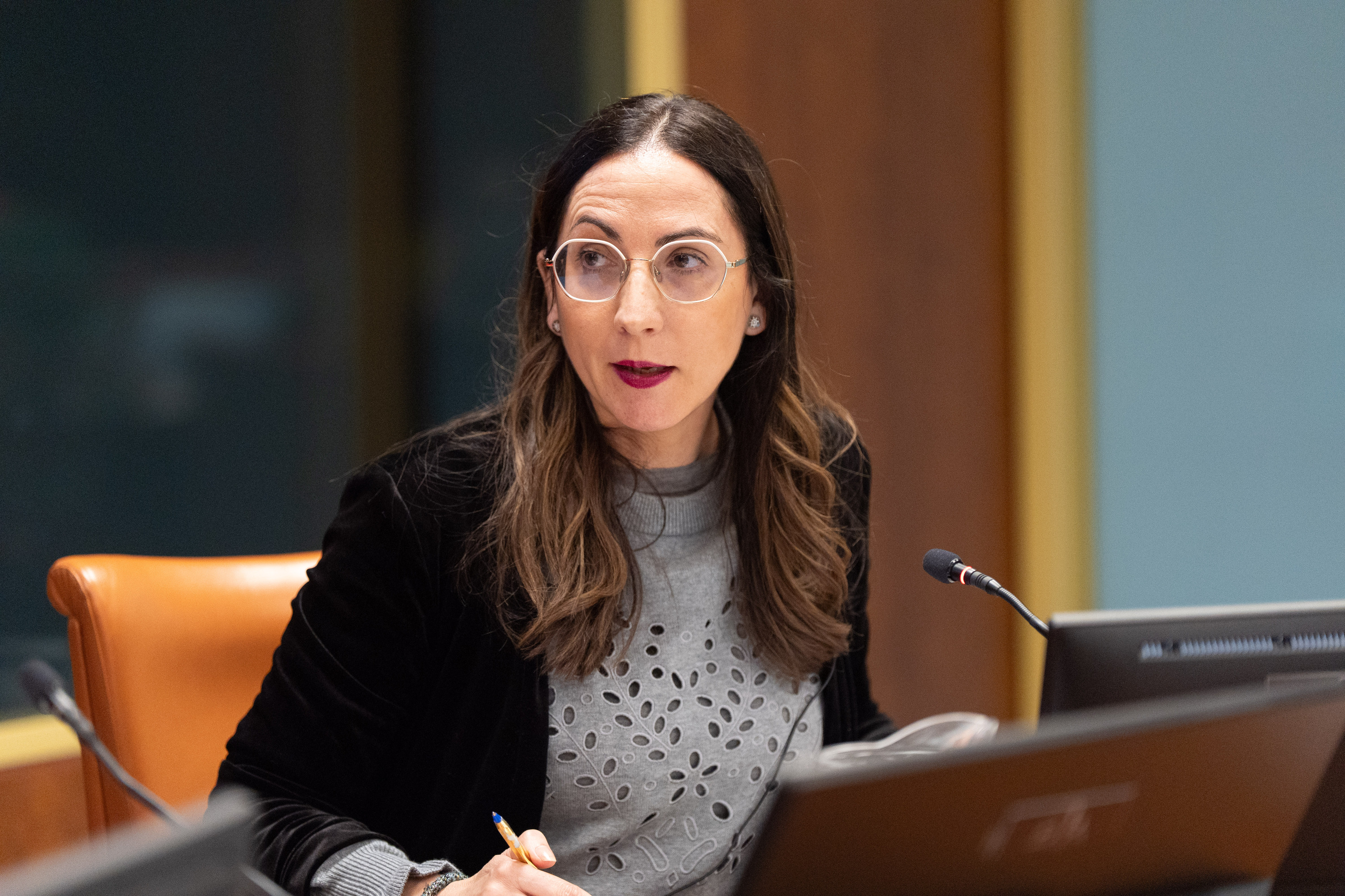 Begoña Pedrosa Eusko Jaurlaritzako Hezkuntza sailburua, artxiboko irudi batean. ENDIKA PORTILLO / FOKU