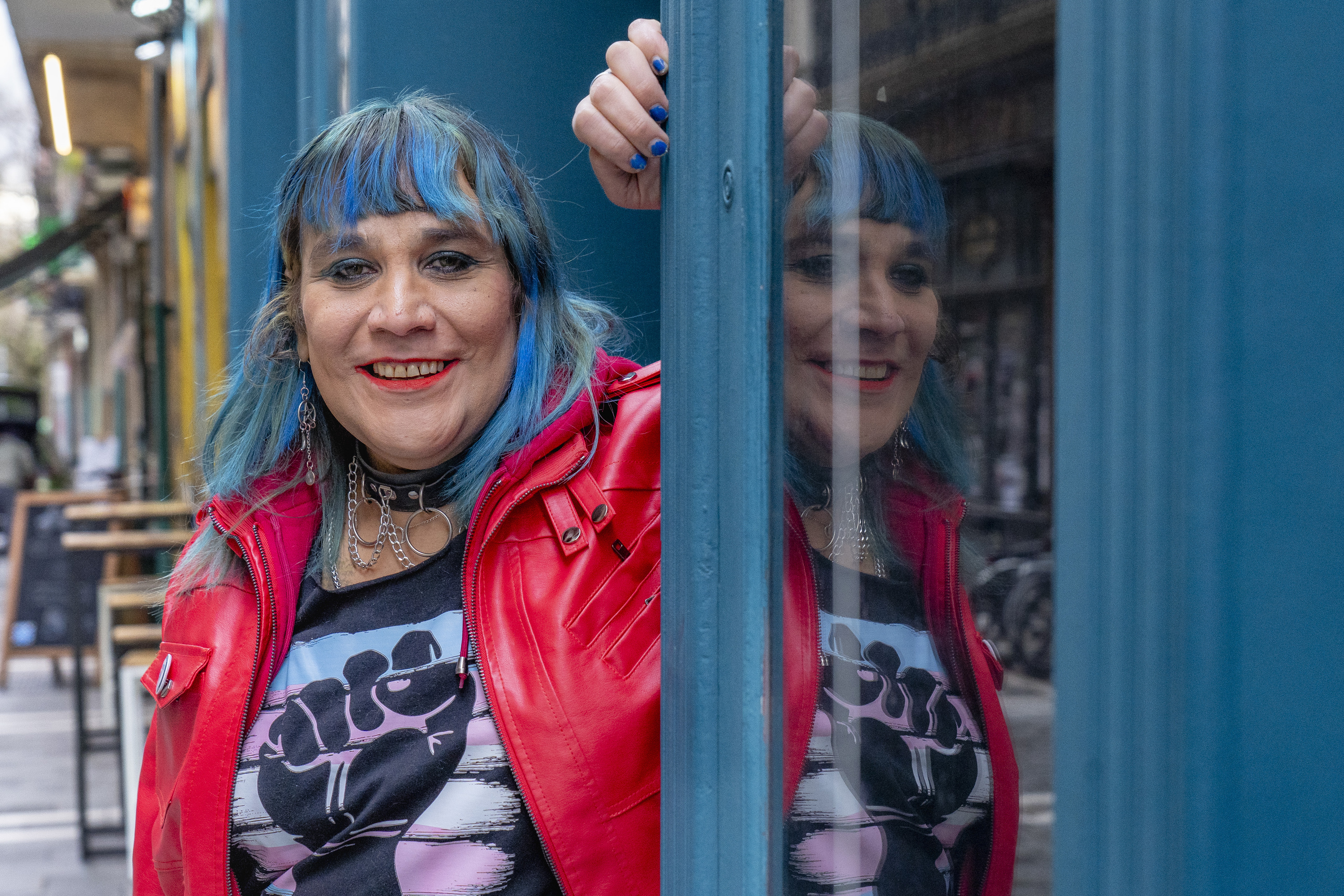 Edurne Correa, Despertrans elkarteko presidentea, Iruñean. IÑIGO URIZ / FOKU