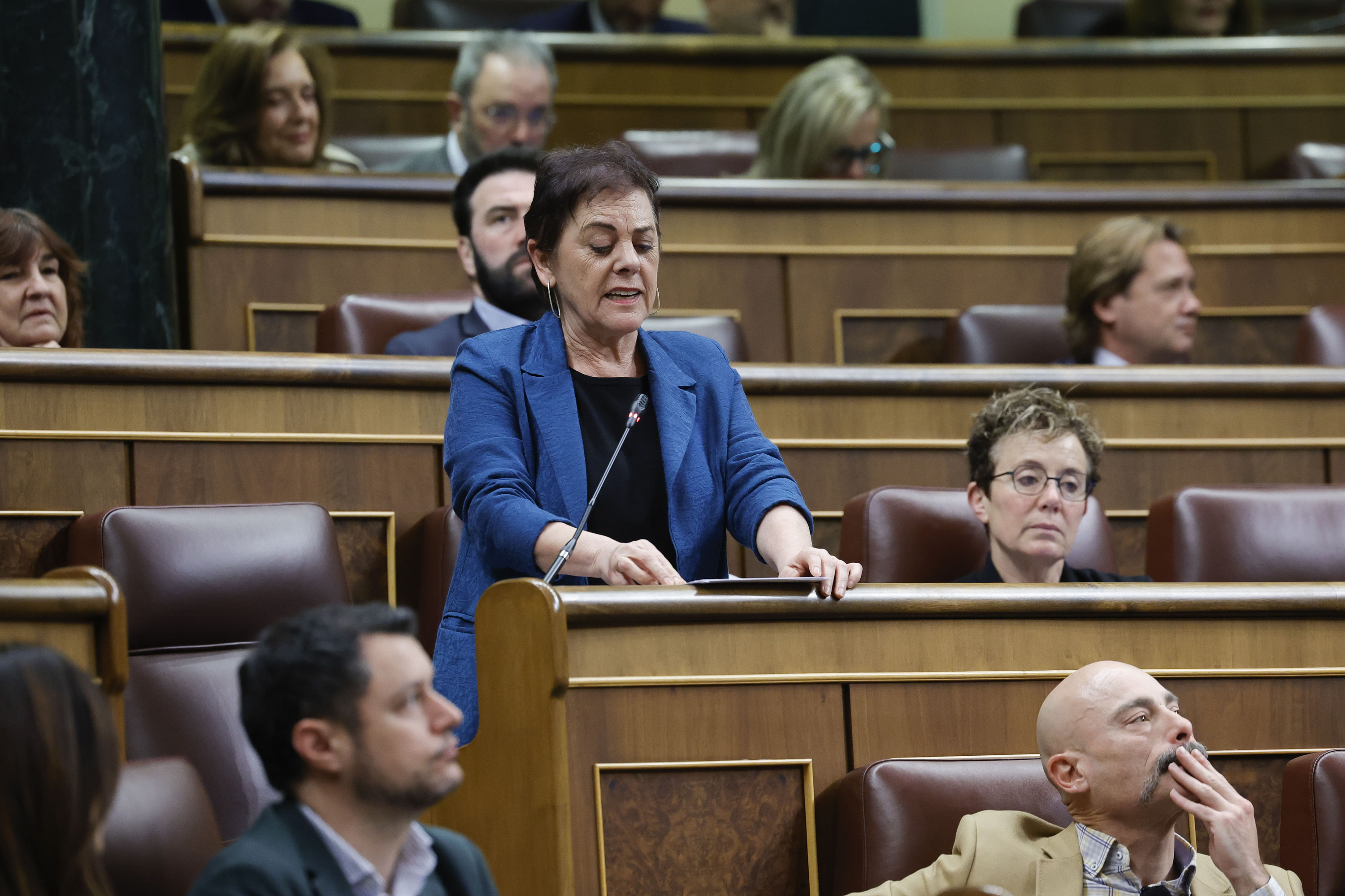 Mertxe Aizpurua EH Bilduko ordezkaria Espainiako Kongresuan. ZIPI / EFE