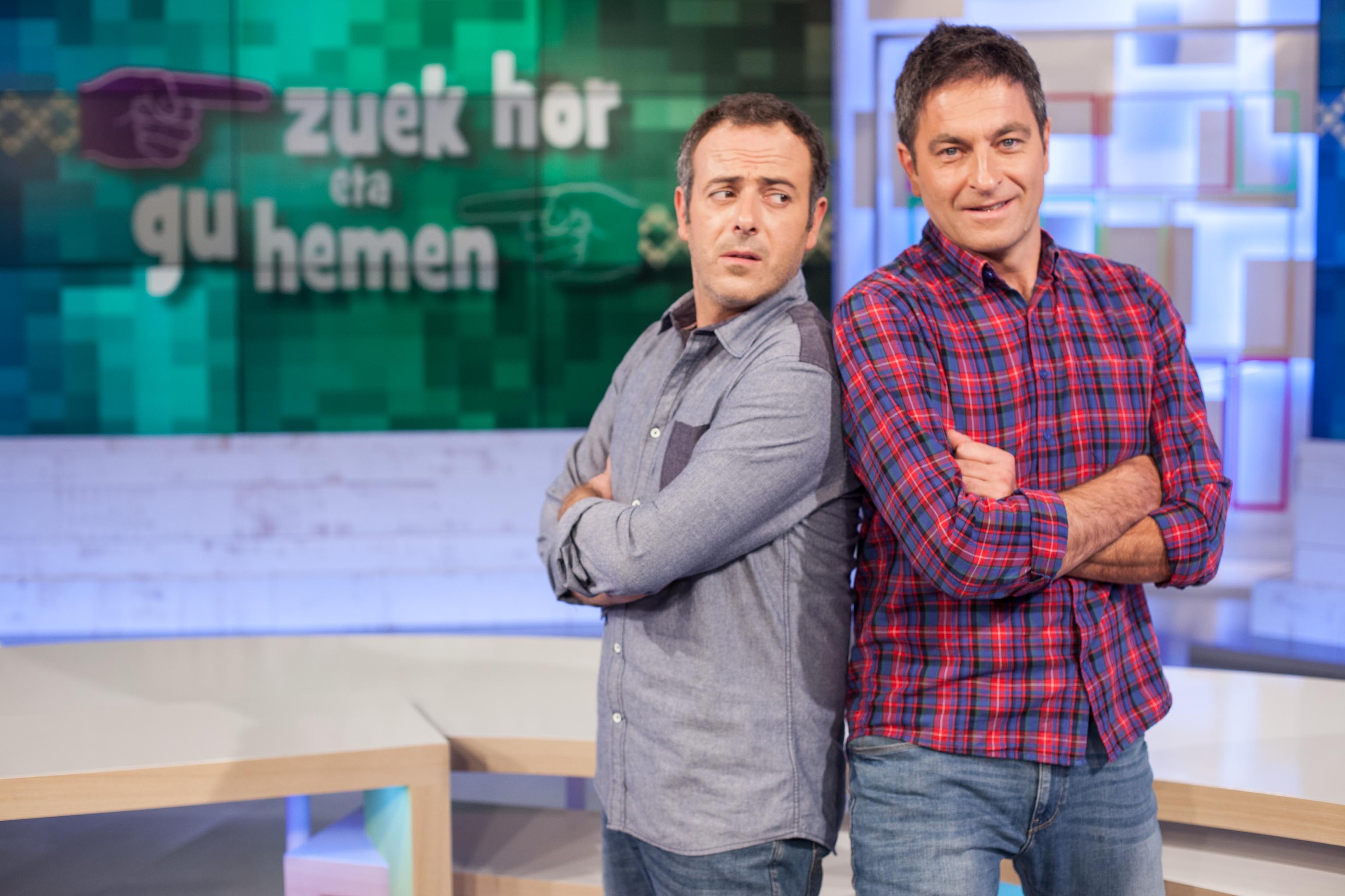 Iker Galarza eta Anjel Alkain, artxiboko irudi batean. ETB