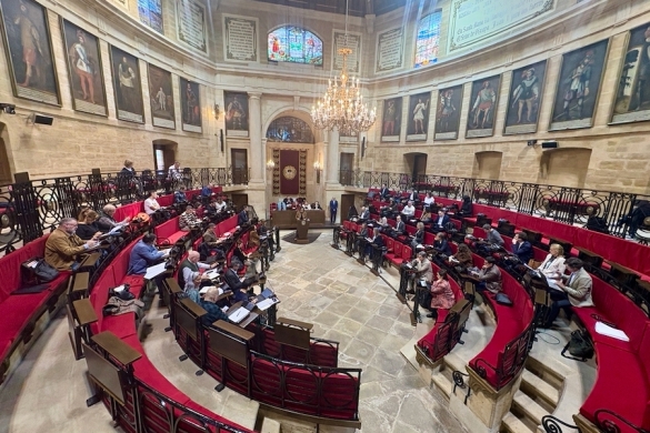 Bizkaiko Batzar Nagusietako kontrol saioa, gaur, Gernika-Lumoko Batzar Etxean. BERRIA Bizkaiko Batzar Nagusietako kontrol saioa, gaur, Gernika-Lumoko Batzar Etxean. BERRIA