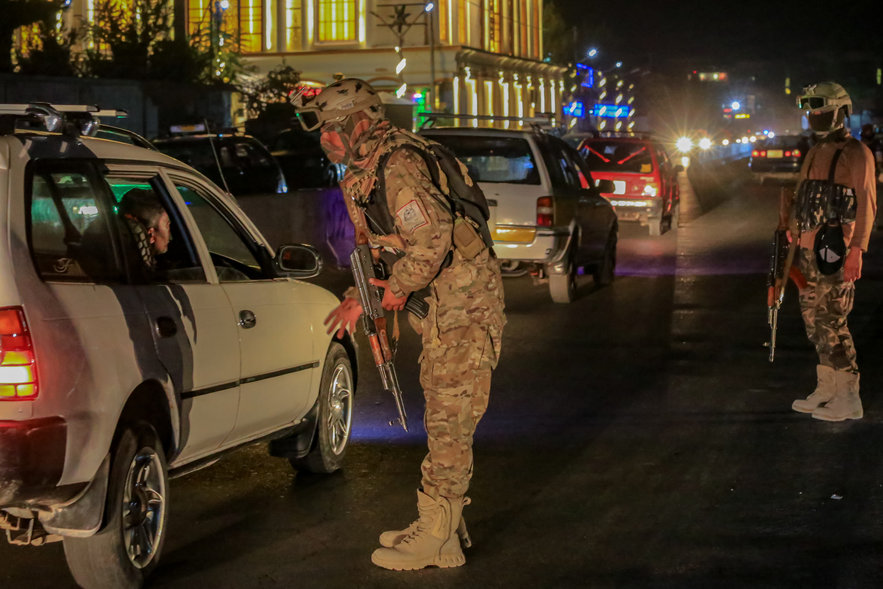 Talibanen kontrol postu bat Kabul hiriburuan, artxiboko argazki batean. SAMIULLAH POPAL / EFE