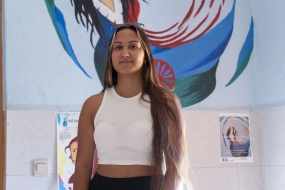 La Romani elkarteko Nadia Hernandez. IÑIGO URIZ / FOKU