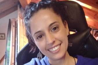 Mejorana elkarteko kide Eva Roncero. NAFARROAKO HITZA