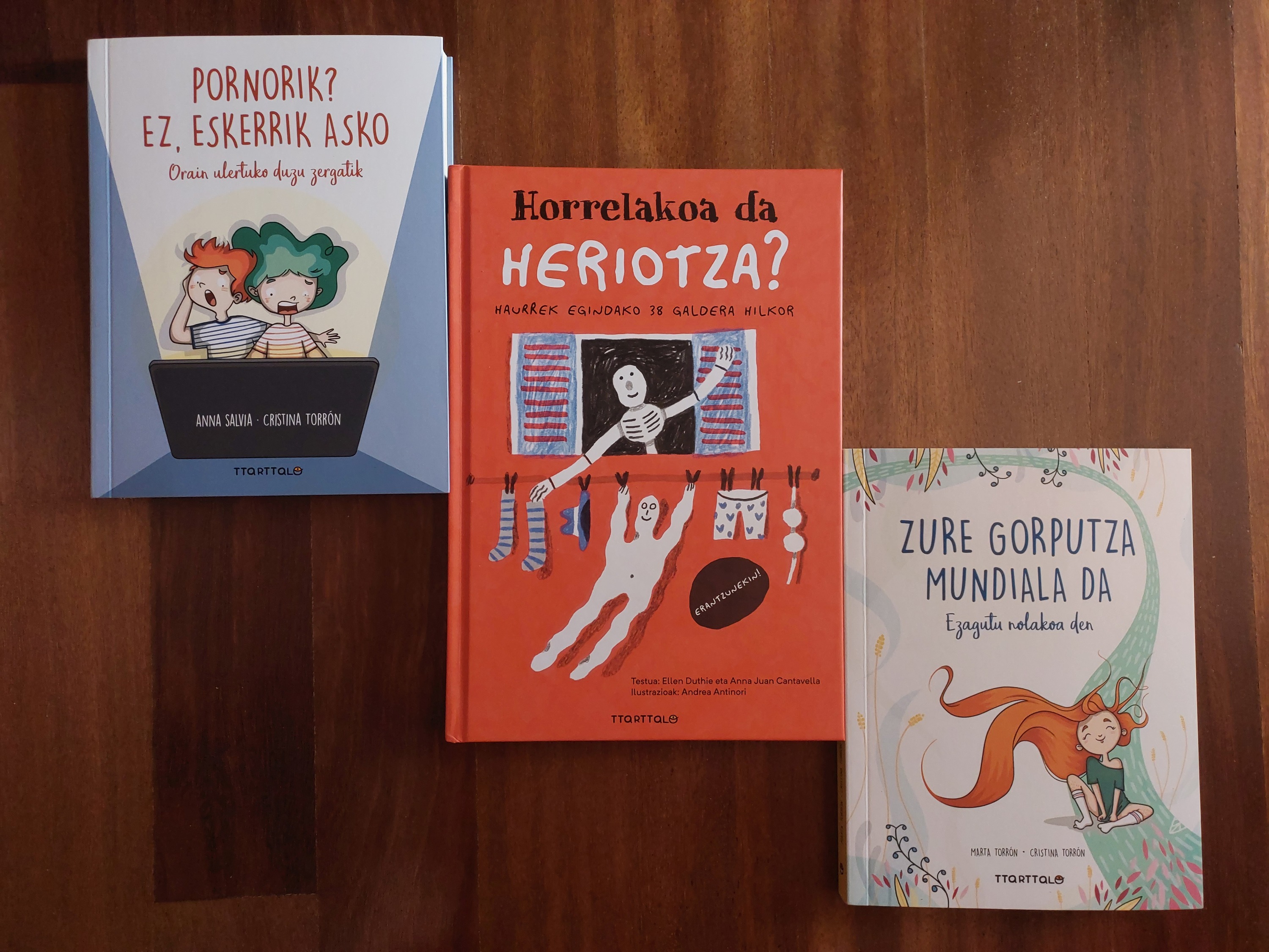 Ttarttalo argitaletxearen hiru liburu berri. IRAITZ URKULO