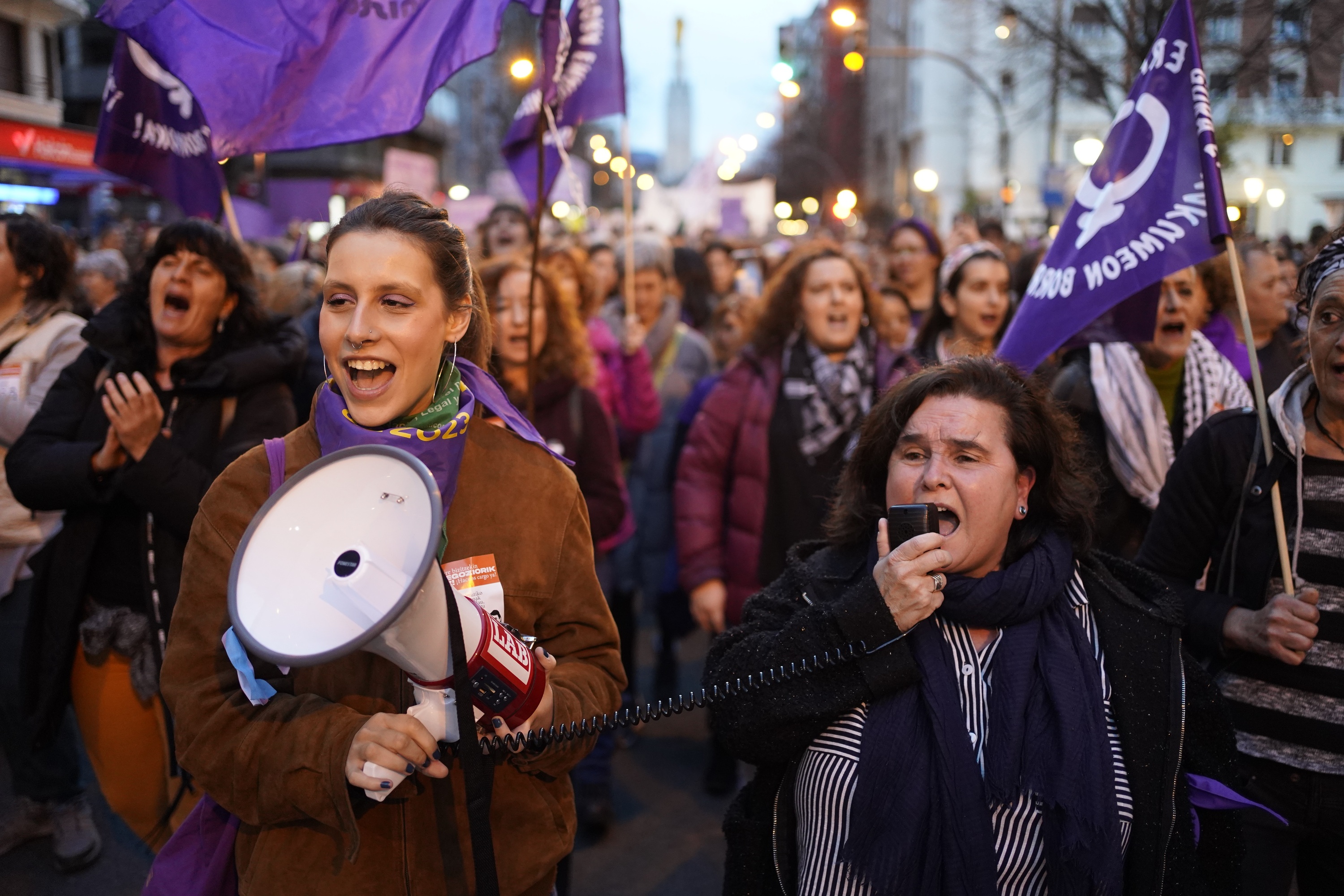 Martxoaren 8ko manifestazioa, iaz, Bilbon. ARITZ LOIOLA / FOKU