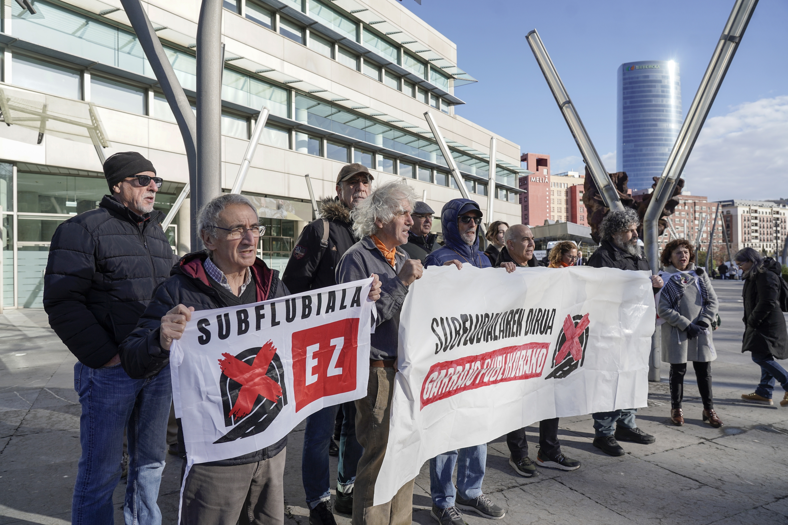 Subflubiala Ez plataformaren elkarretaratze bat, Bilbon. MARISOL RAMIREZ / FOKU