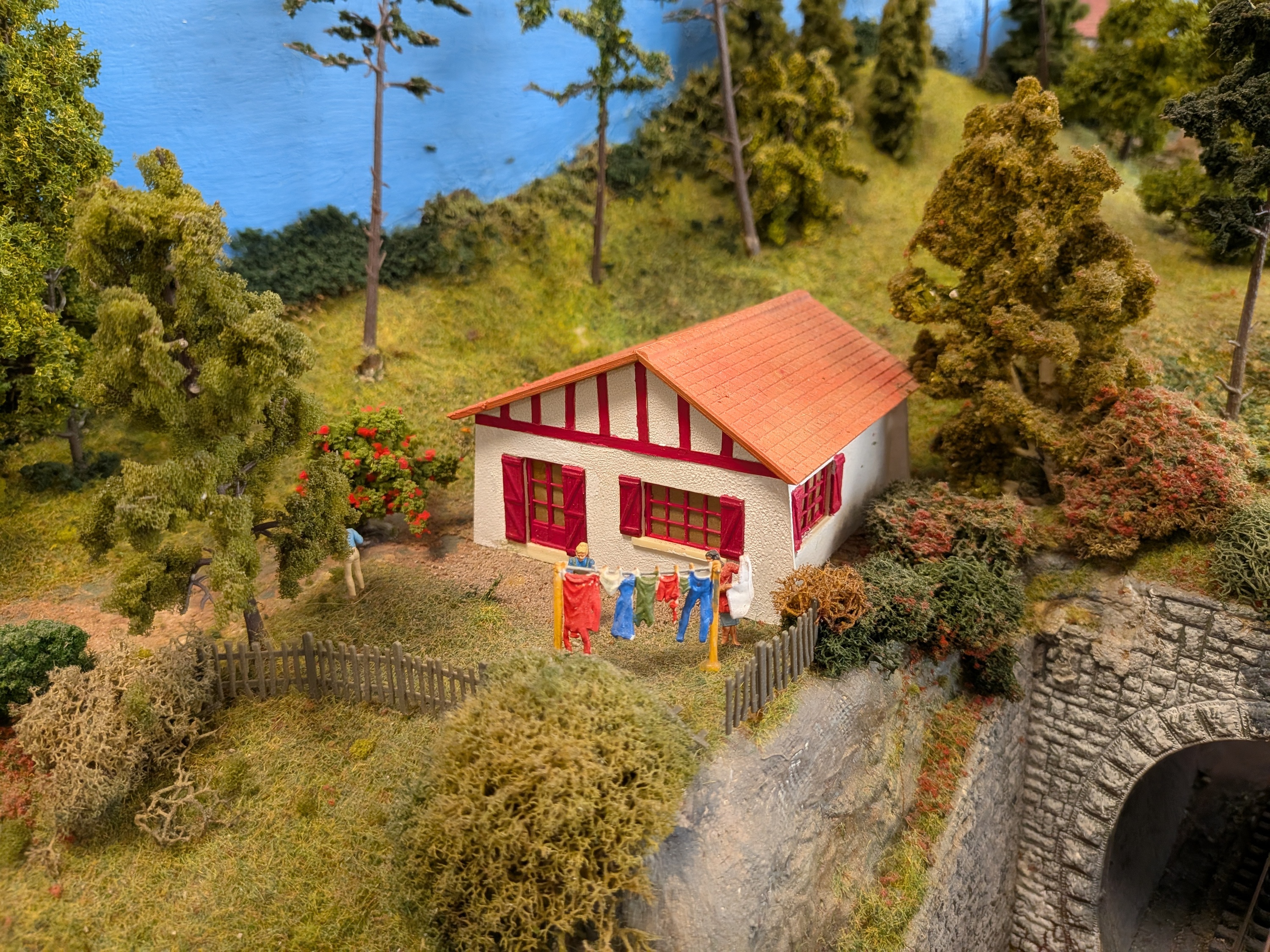 Baionako Les Croises modelismo elkartearen maketa. PATXI BERHOUET