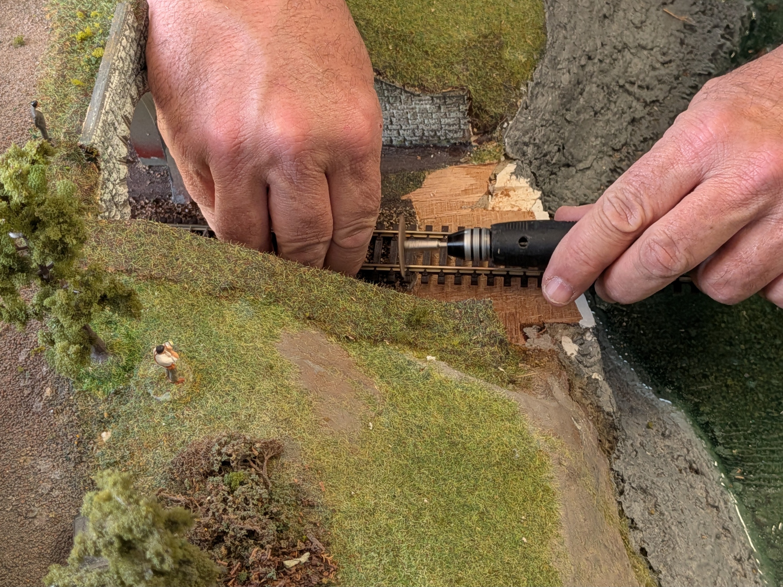 Baionako Les Croises modelismo elkartearen maketa. PATXI BERHOUET