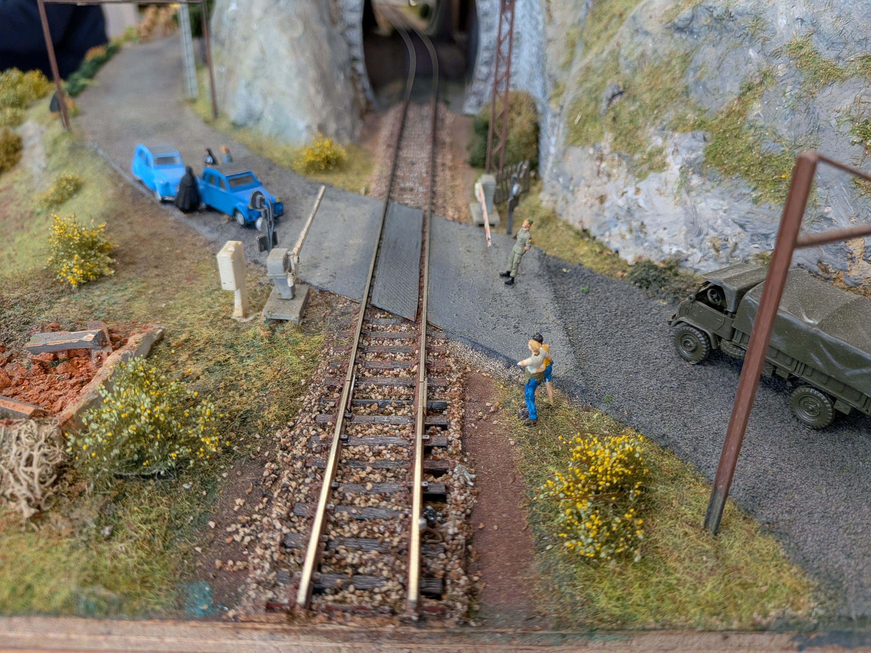 Baionako Les Croises modelismo elkartearen maketa. PATXI BERHOUET