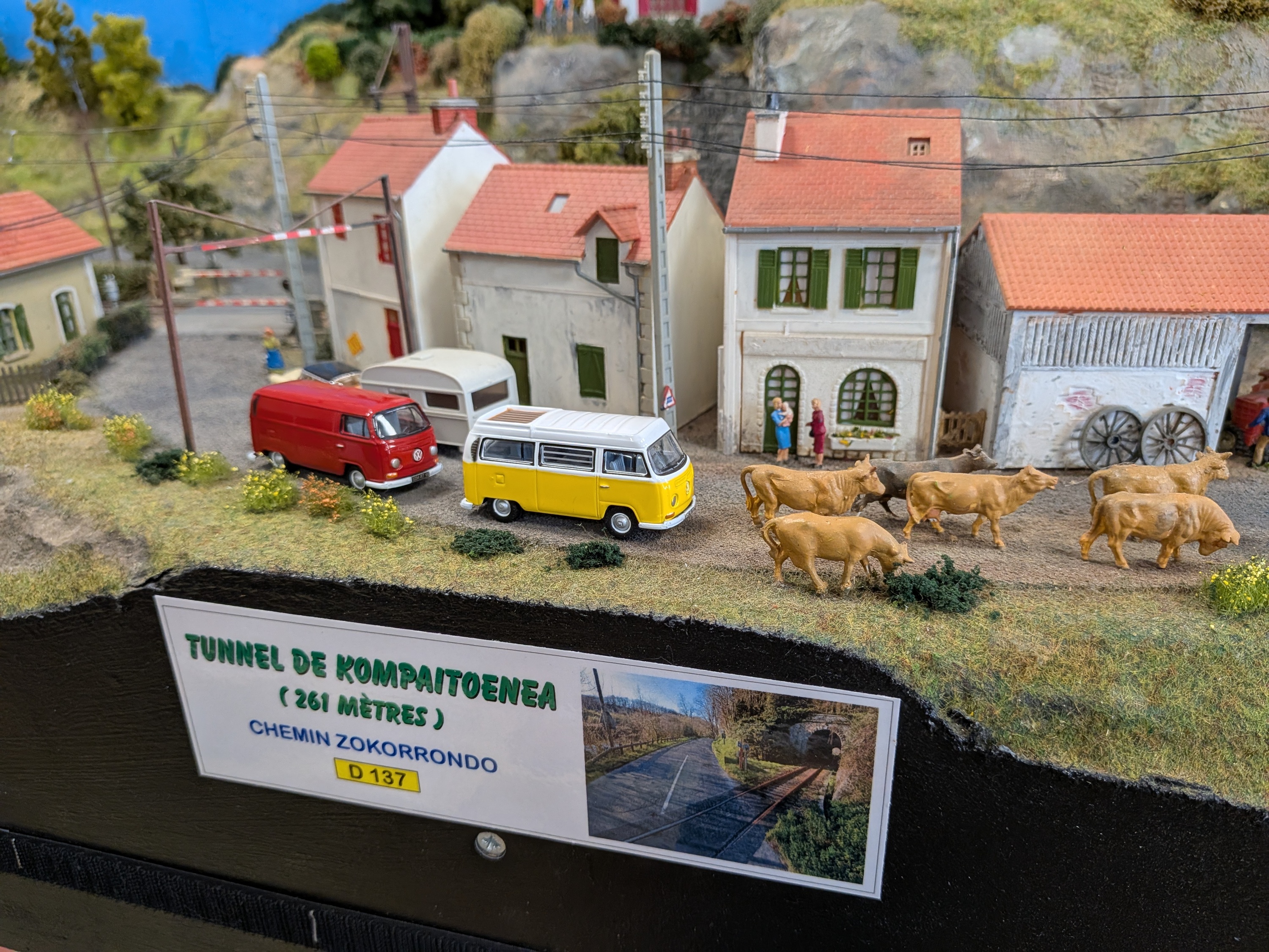 Baionako Les Croises modelismo elkartearen maketa. PATXI BERHOUET