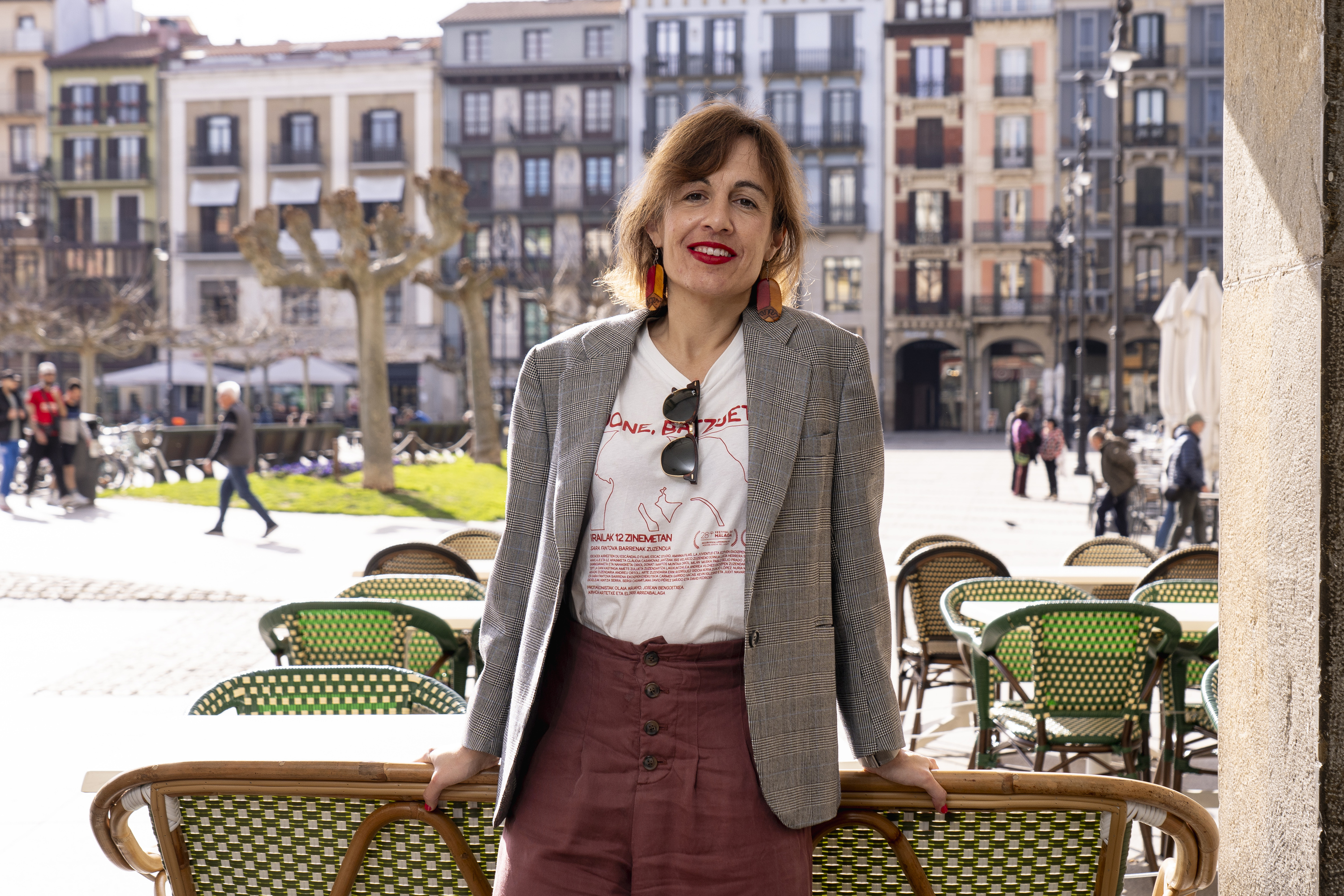 Katixa Agirre idazlea, Iruñean, joan den astean. IÑIGO URIZ / FOKU