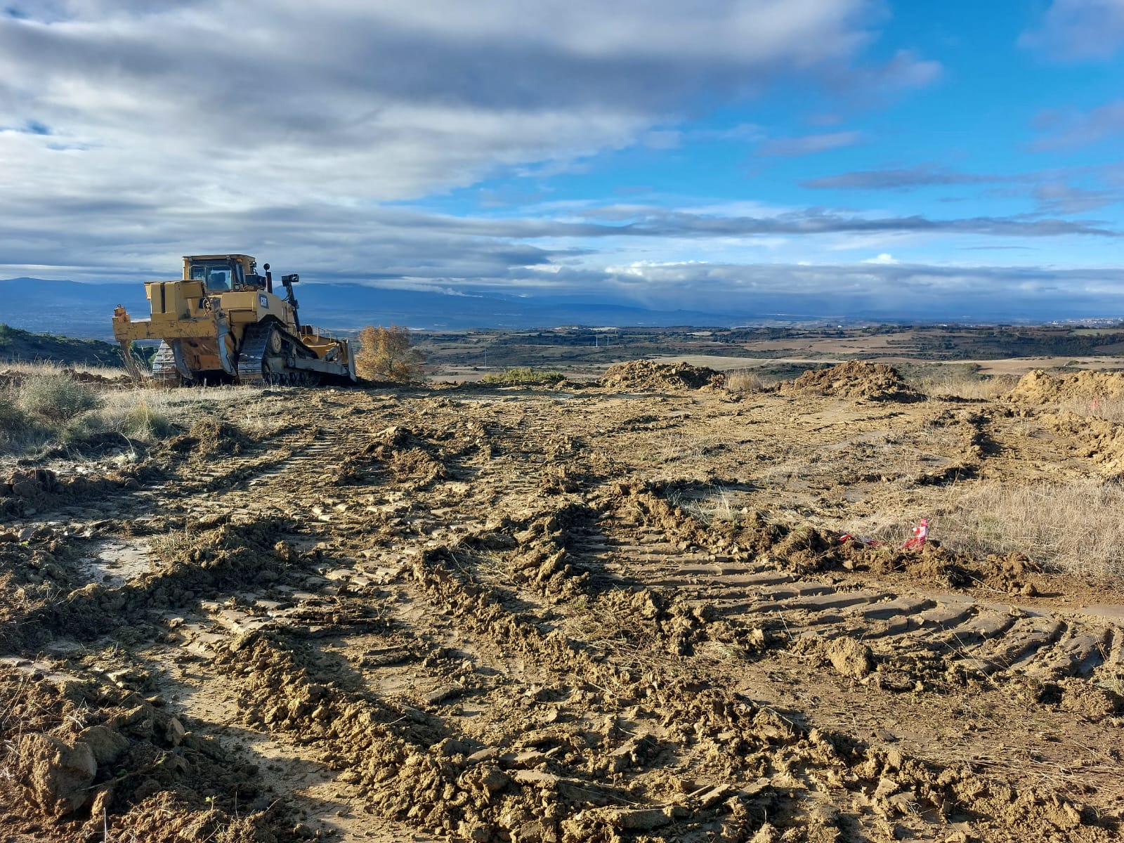 Labrazako parke eolikoaren eraikuntza lanak, artxiboko irudi batean. EUSKO JAURLARITZA