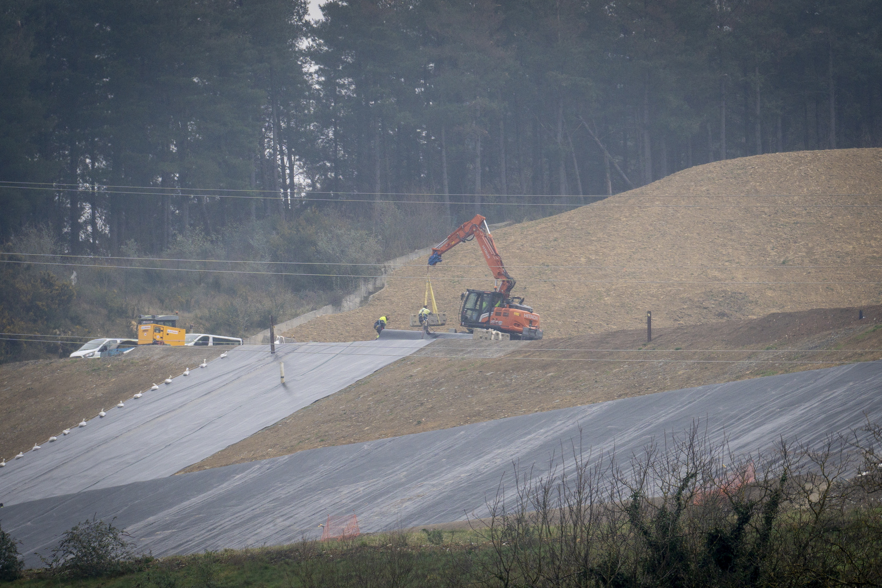 Zaldibarko zabortegia, 2024ko otsailean hartutako irudi batean. GORKA RUBIO / FOKU