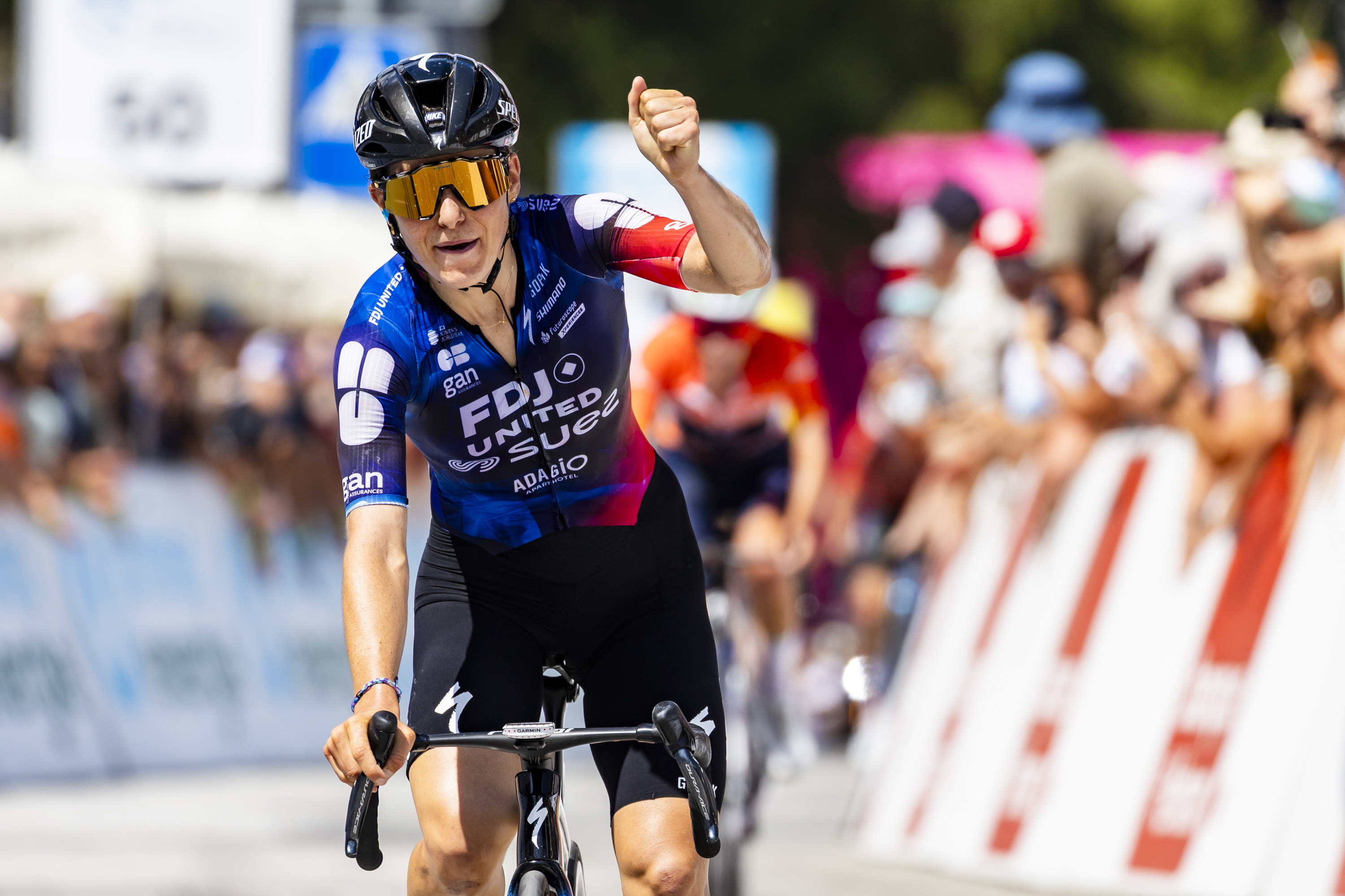 Chabbey iazko Erromandiako Itzulian, etapa bat irabazi berritan. CYRIL ZINGARO / EFE