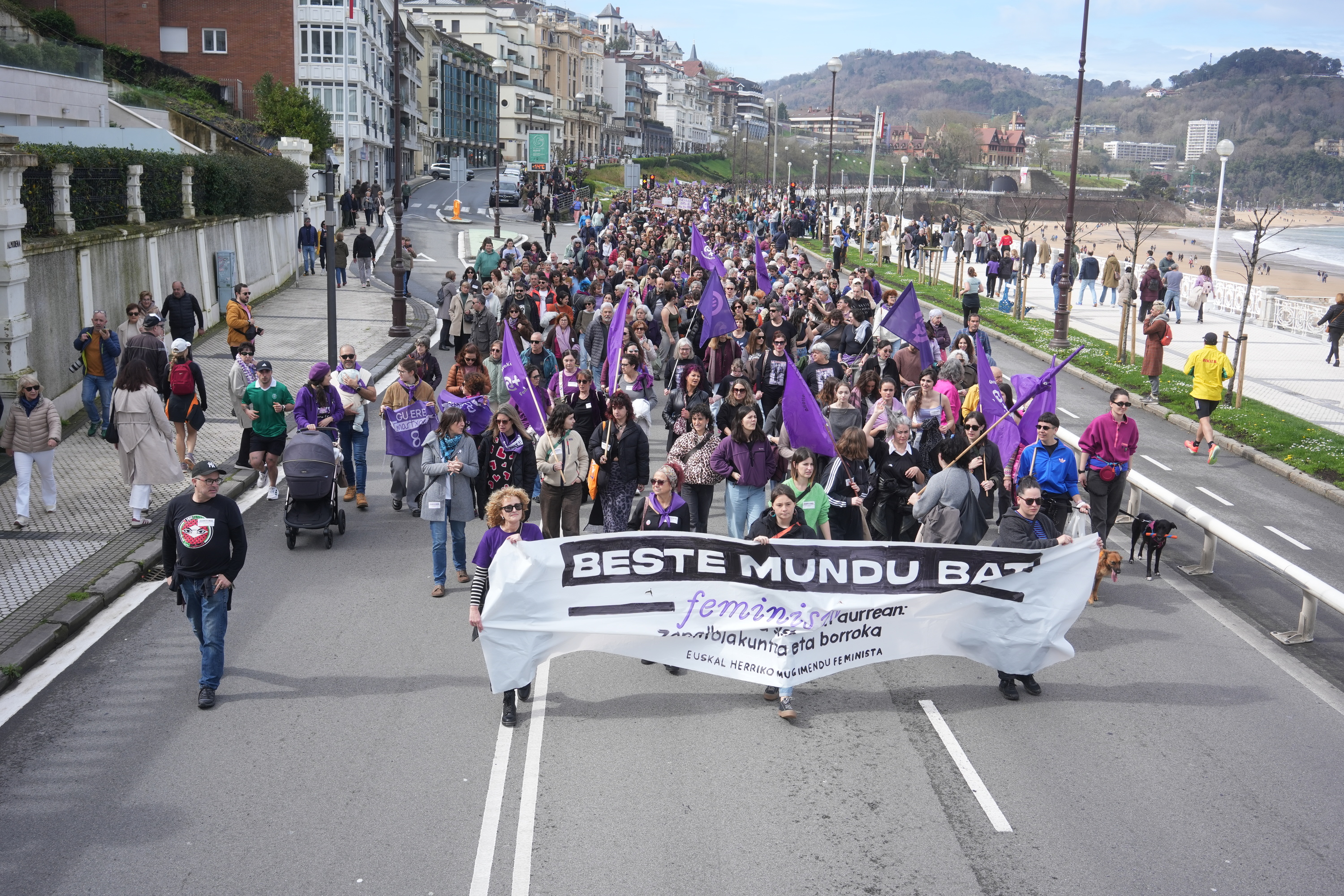 Mugimendu feministaren mobilizazioa Donostian. JON URBE / FOKU