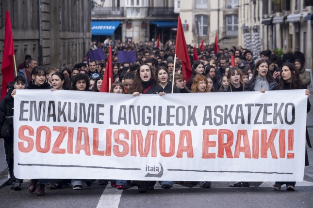 Itaiaren gaurko mobilizazioa, Gasteizen. ENDIKA PORTILLO/ FOKU