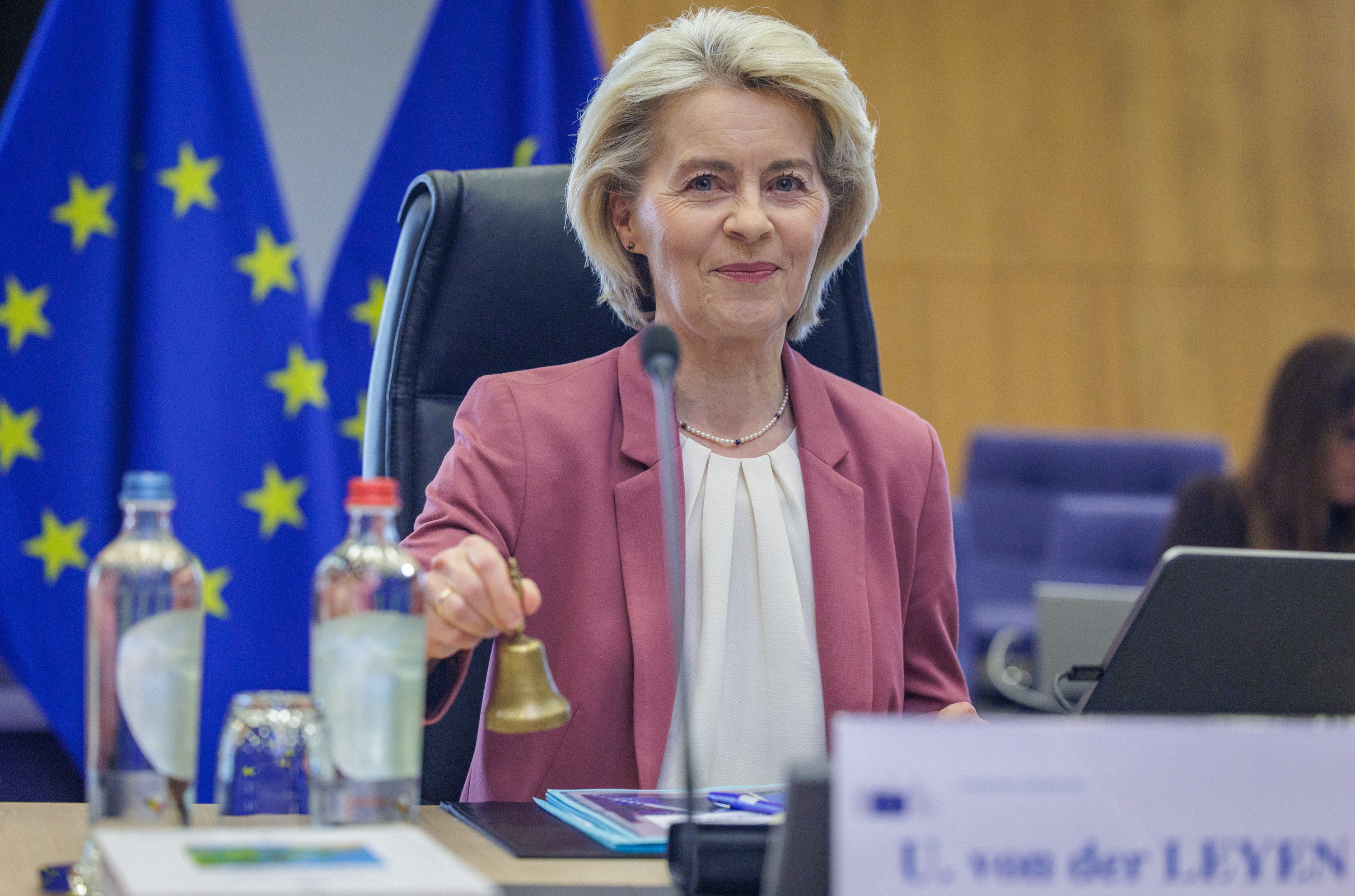 Ursula Von der Leyen lehengo astean, Bruselan. OLIVIER MATTHYS / EFE