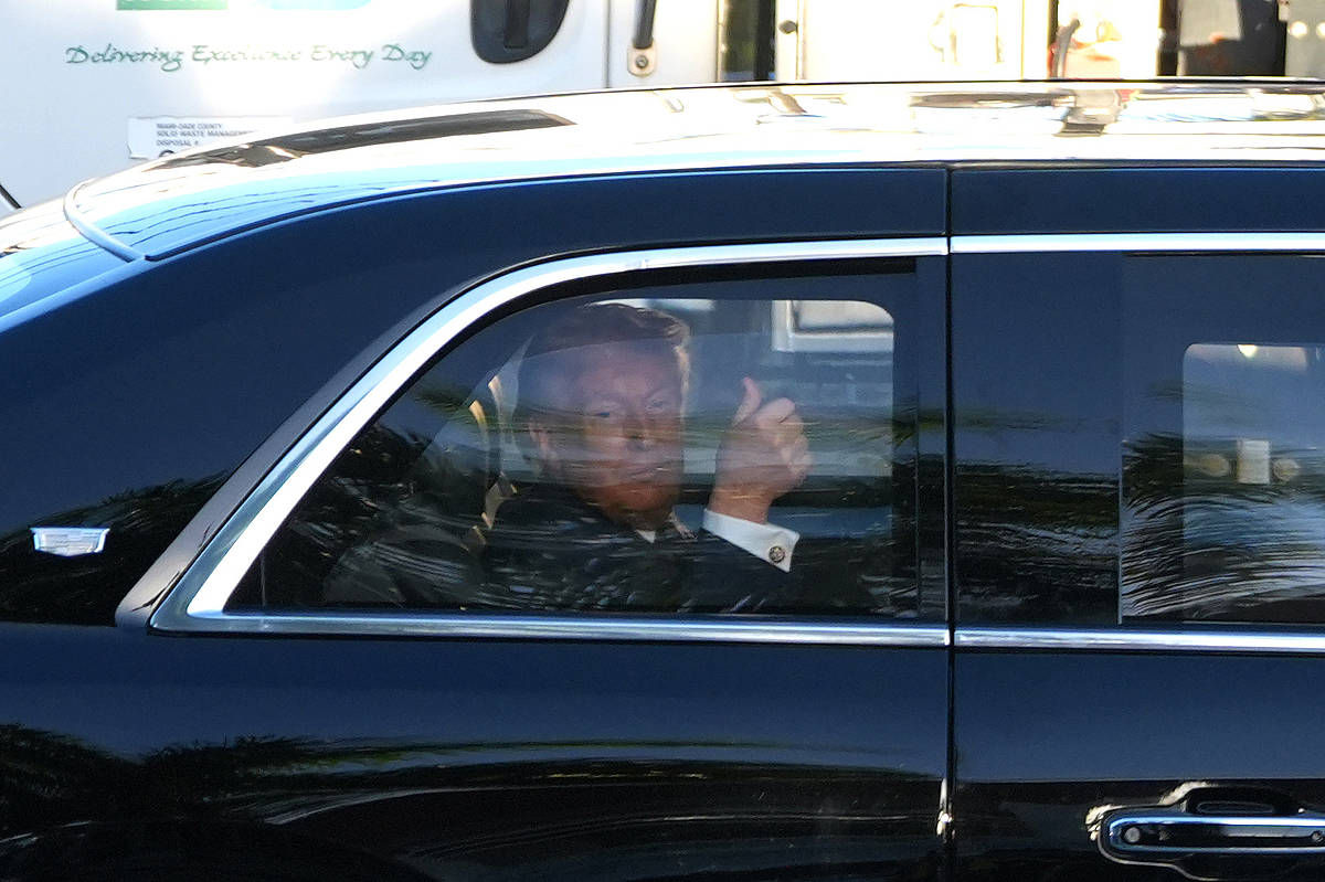 Donald Trump, atzo Miamin (Florida). ALBERTO BOAL / EFE