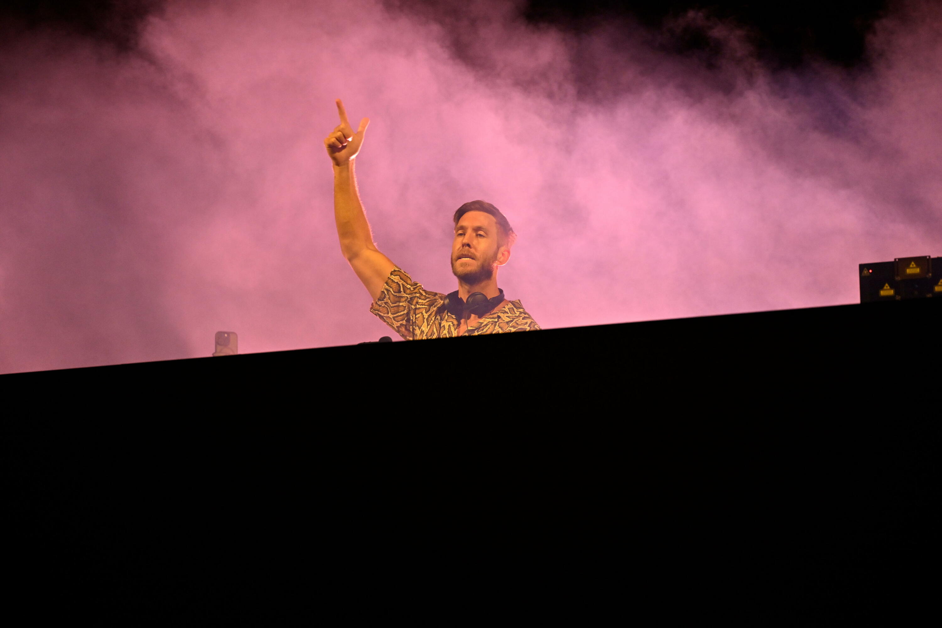 Calvin Harris DJa Marokon, duela bi urteko kontzertu batean. JALAL MORCHIDI / EFE