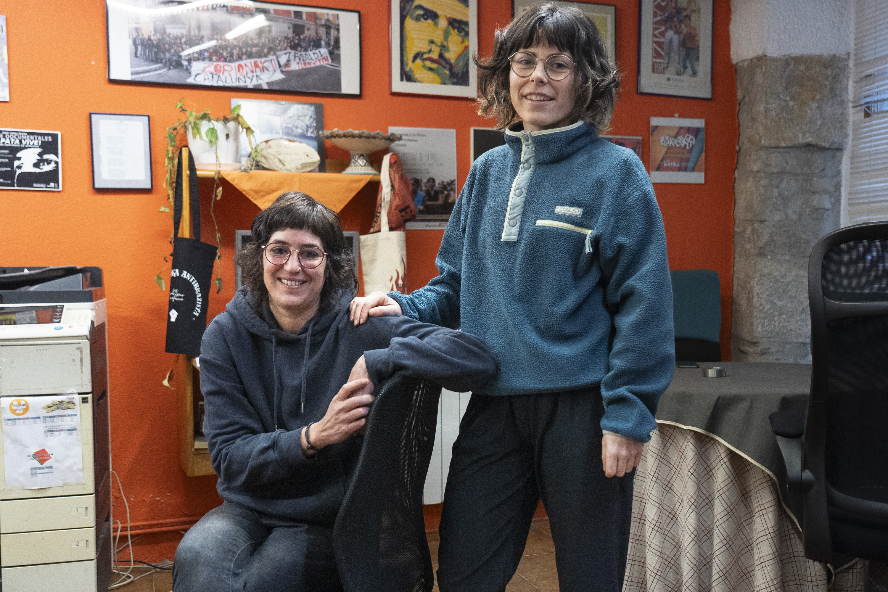 Lucia Etxeberria eta Oihana Barrios. IÑIGO URIZ / FOKU