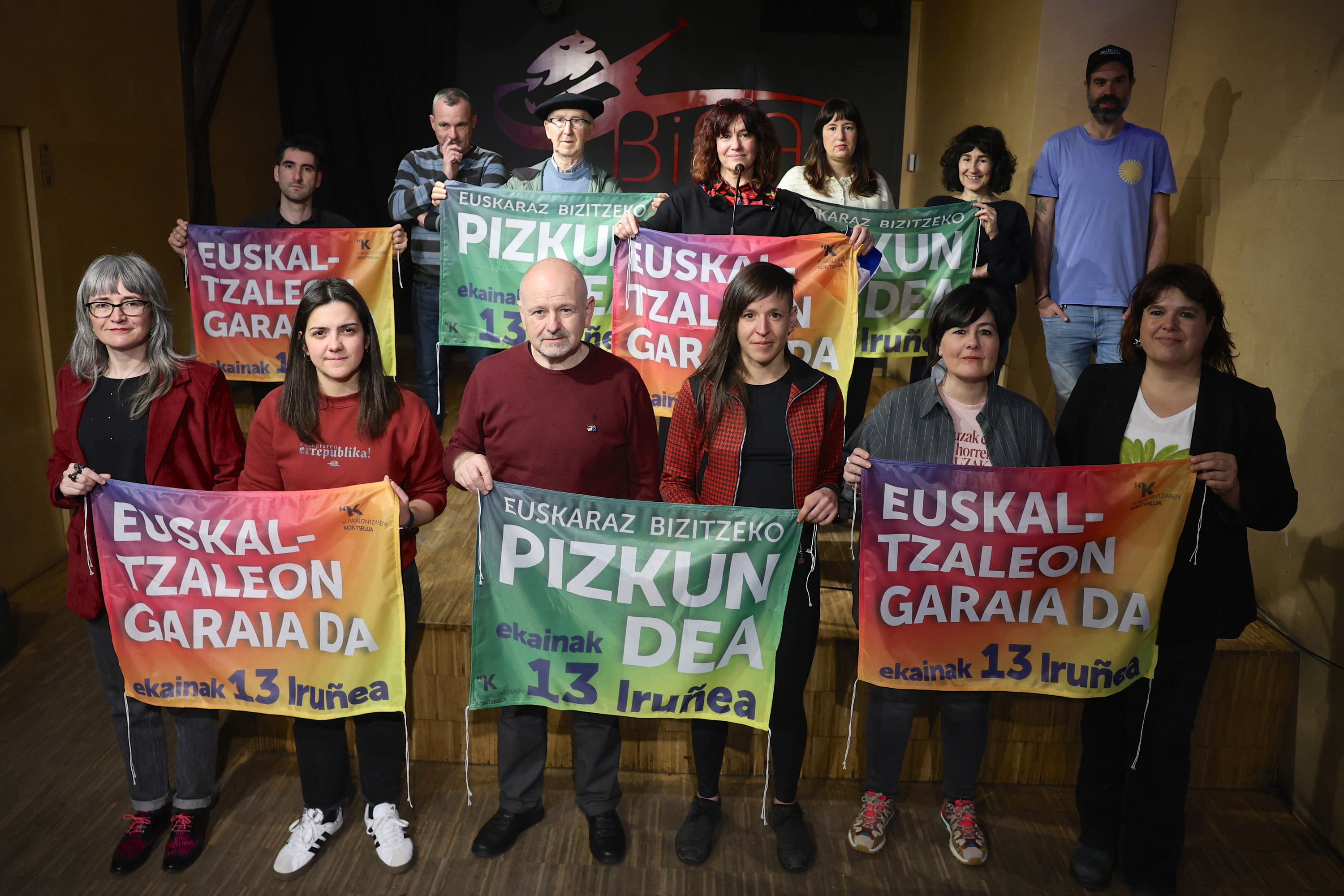 Euskaltzaleon Martxa aurkeztu du Kontseiluak gaur Bilbon. OSKAR MATXIN EDESA / FOKU