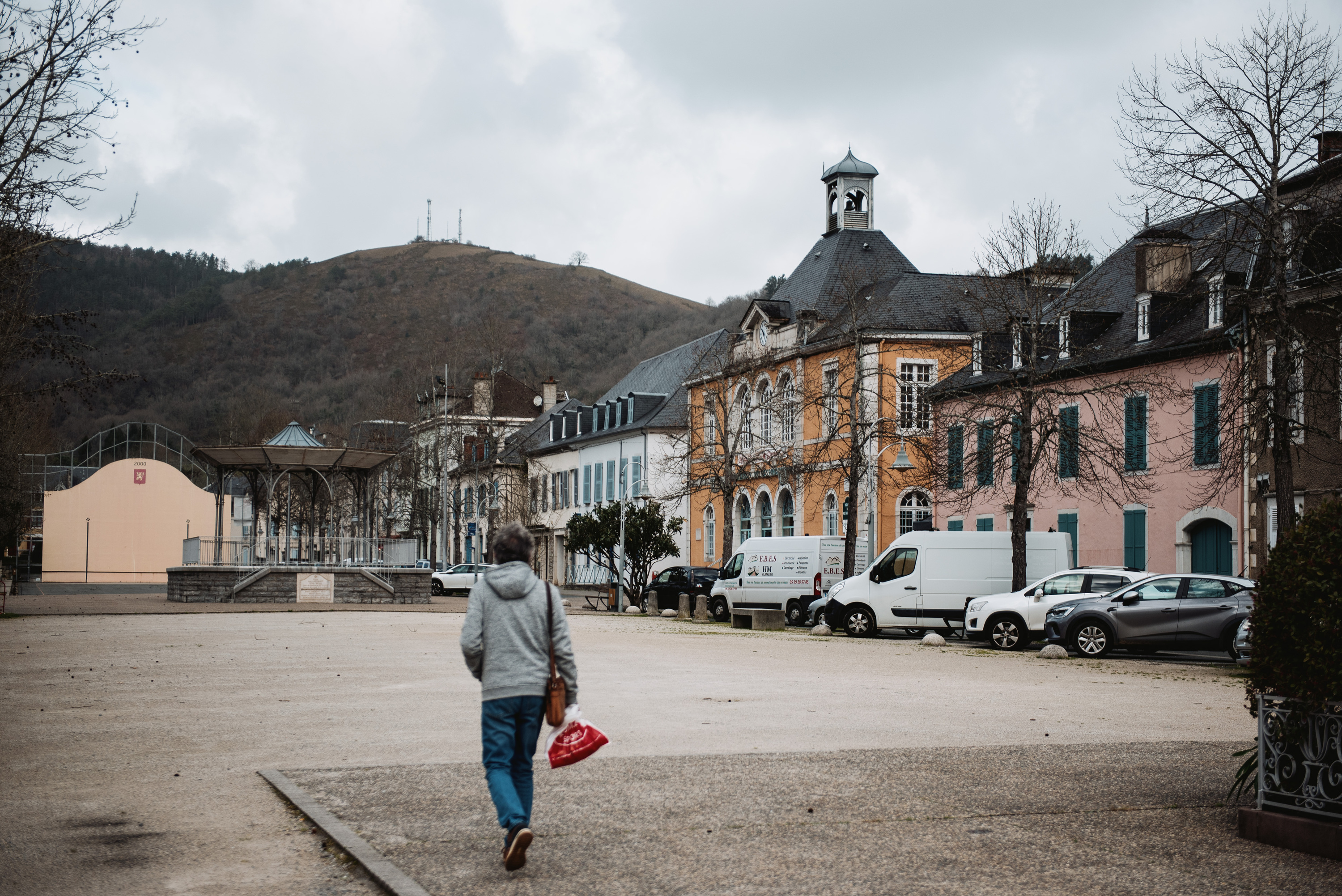 Mauleko plaza nagusia, otsailean. GUILLAUME FAUVEAU