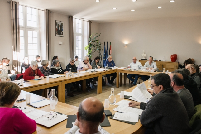 Mauleko herriko kontseilua, 2025ko martxoan. GUILLAUME FAUVEAU