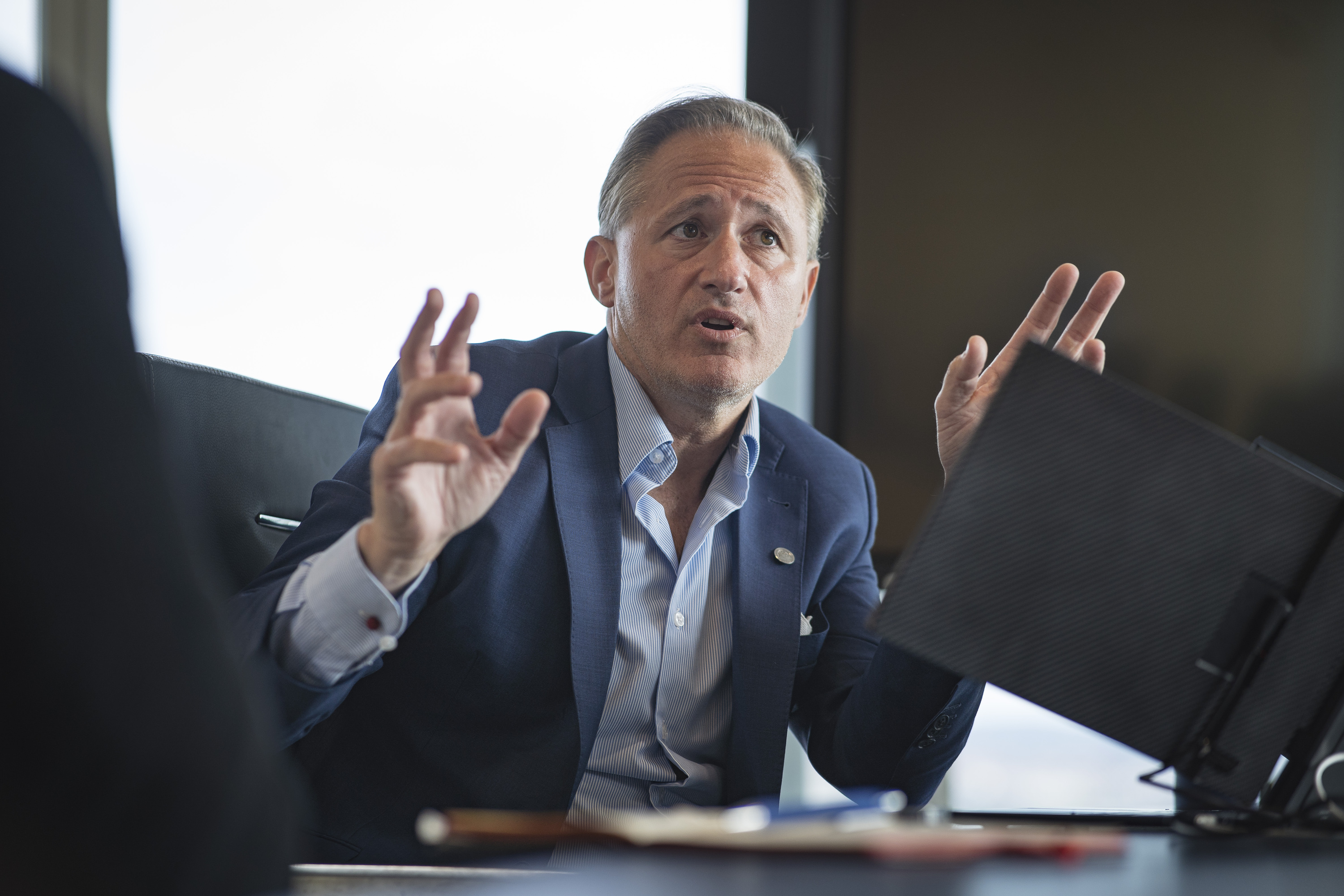 Ivan Jimenez, elkarrizketako une batean. ARITZ LOIOLA / FOKU