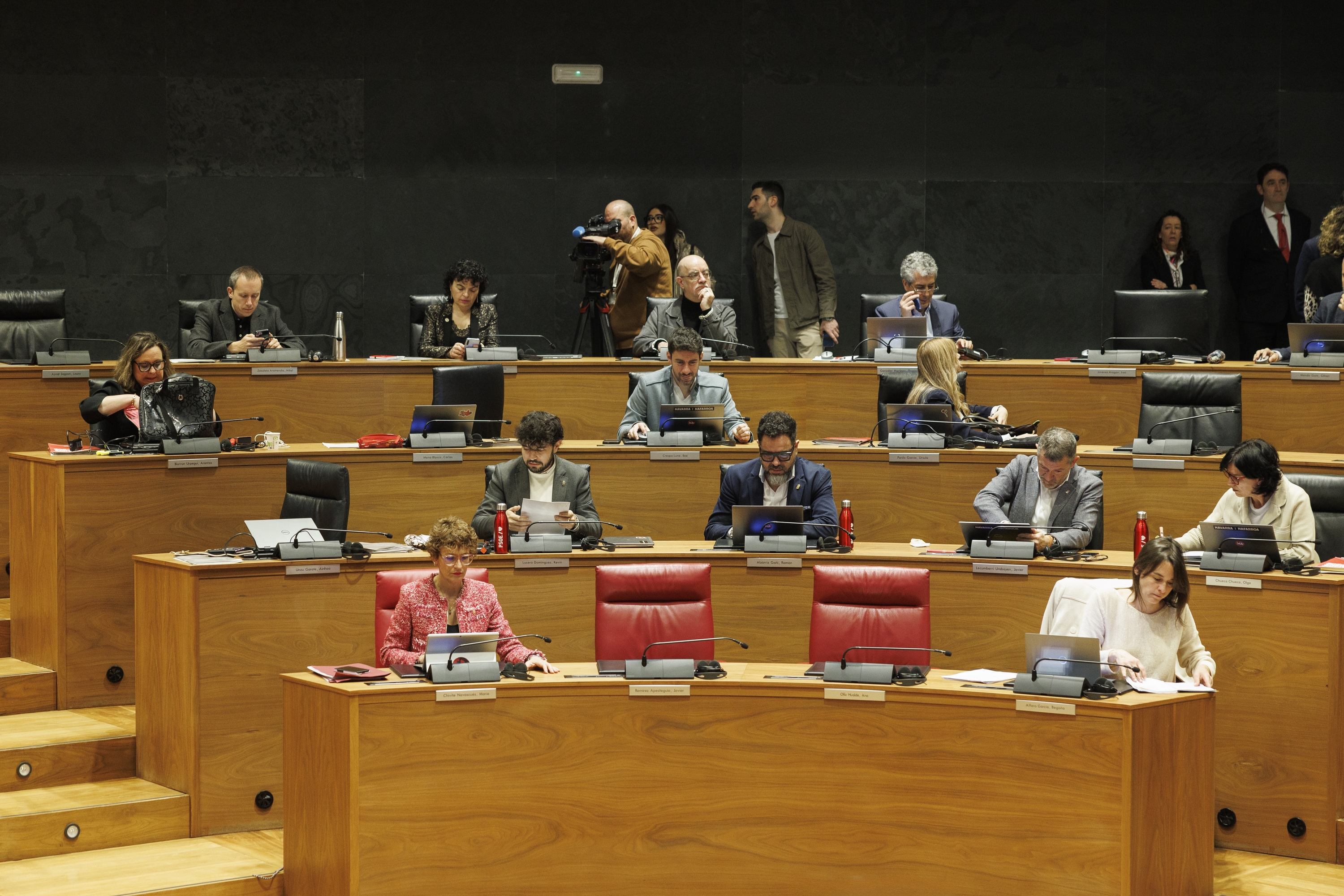 Nafarroako Parlamentua, gaur goizean. VILLAR LOPEZ / EFE