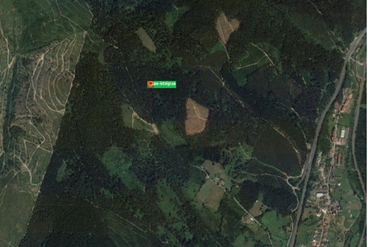 Ezbeharra gertatu den eremua, Luiaondon, Aiaran (Araba). SOS DEIAK