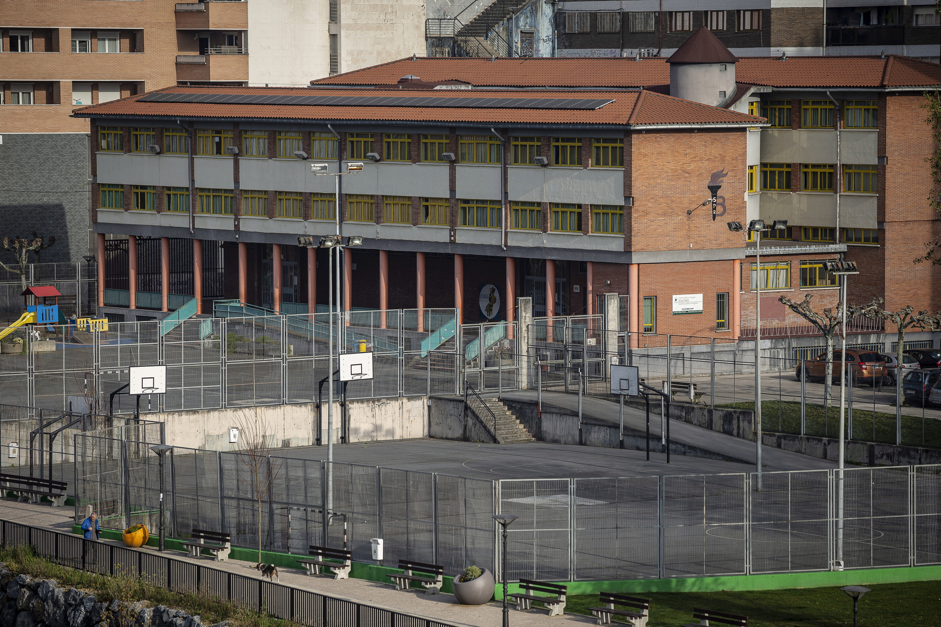 Basauriko Soloarte eskola publikoa, artxiboko irudi batean. ARITZ LOIOLA / FOKU