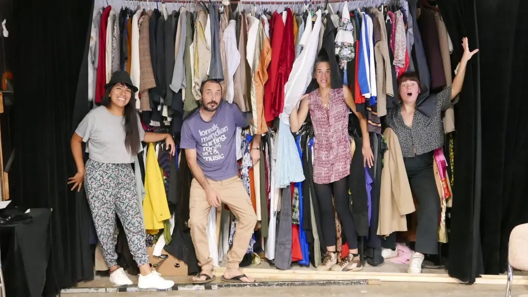 Cindy Gomez, Jon Foucher, Maika Etxekopar eta Gaia Oliarj-Ines, Günea antzoki eta kulturguneko lau kideak. INEXA DECUNG