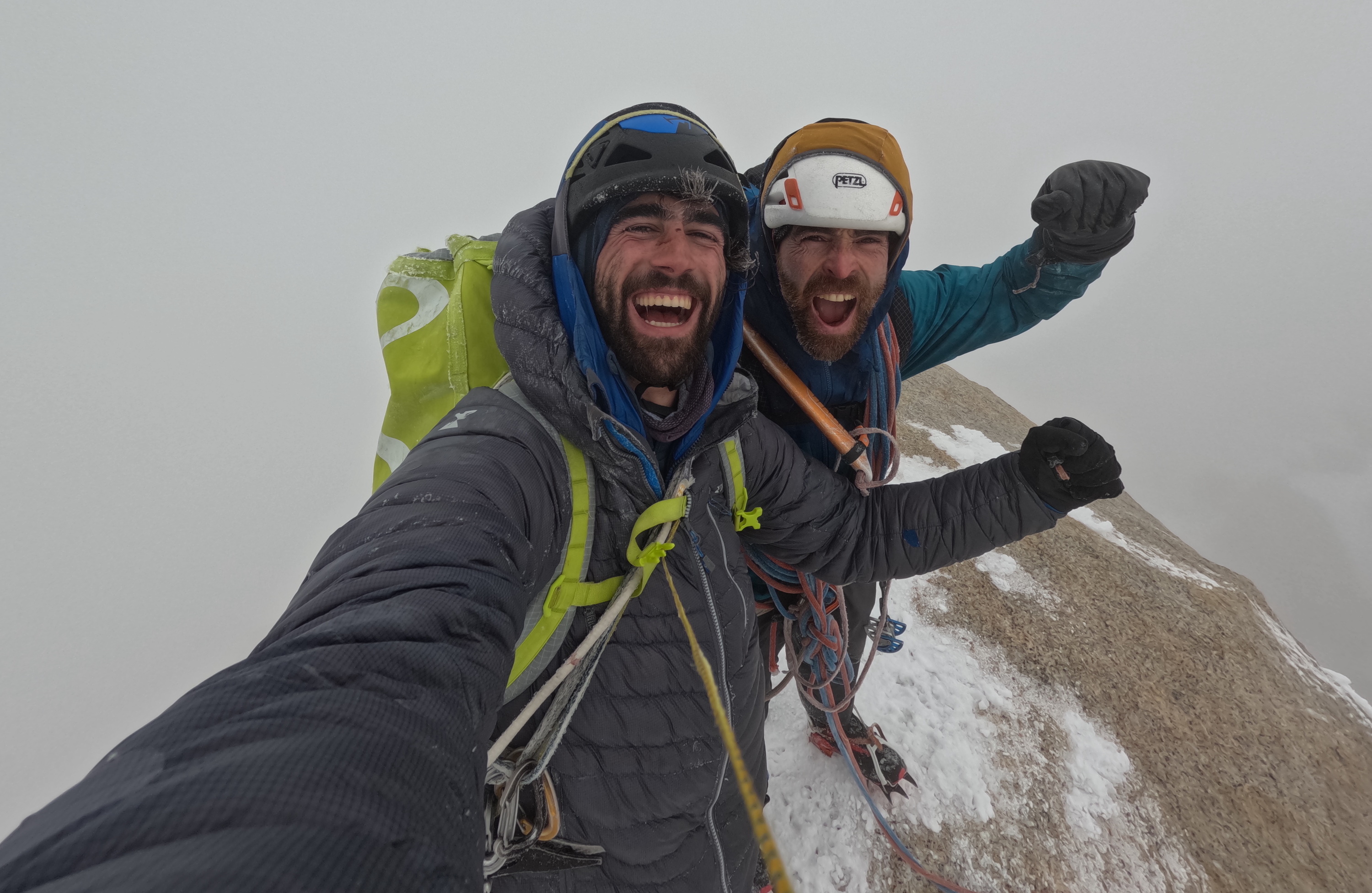 Tasio Martin eta Sean Villanueva, Fitz Roy tontorrean. TASIO MARTIN