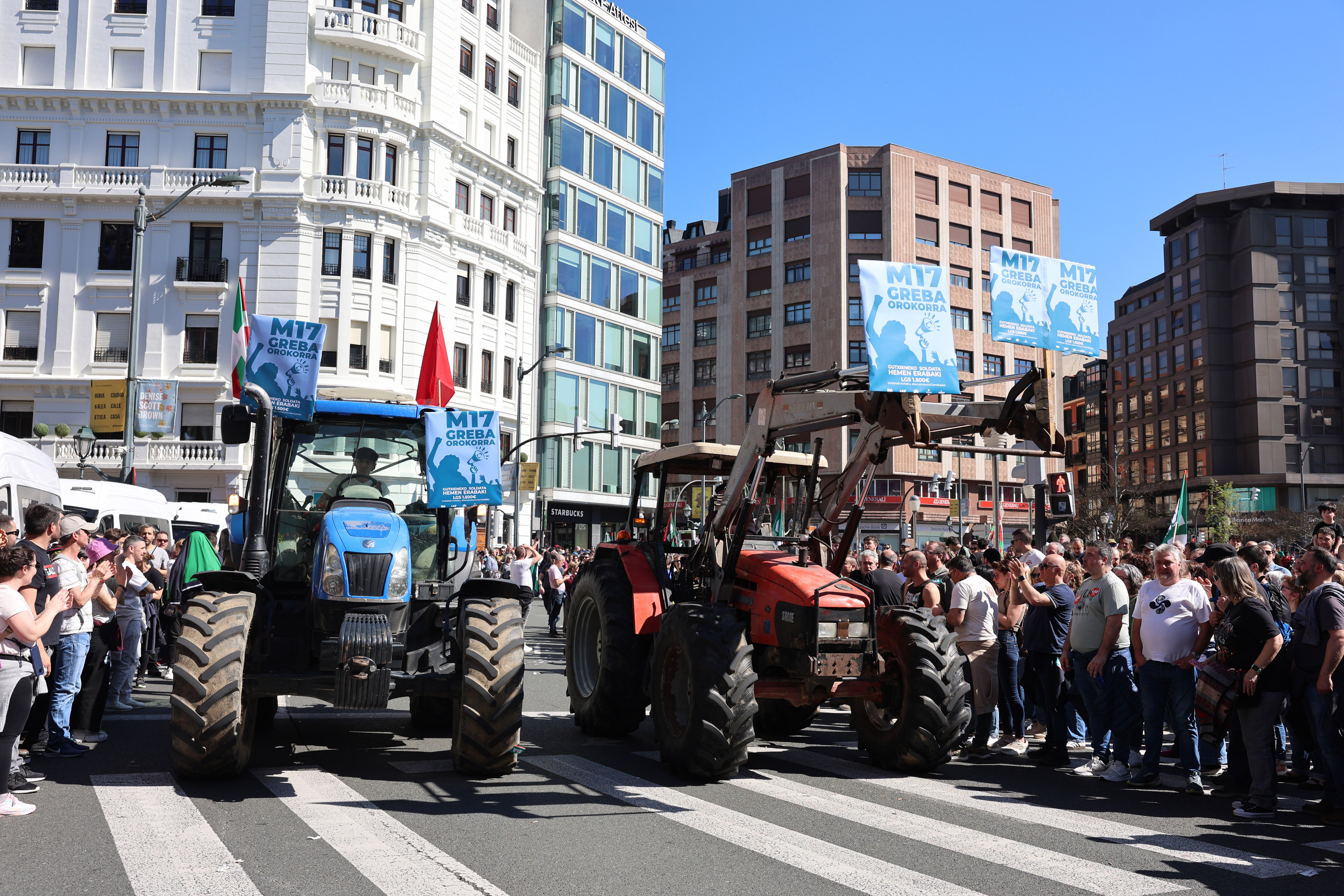 Goizeko manifestazioa Bilbon. OSKAR MATXIN EDESA / FOKU