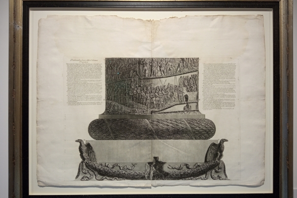 Trajanoren zutabea Piranesiren grabatu batean, Durangoko Arte eta Historia Museoan. AMAIA IGARTUA ARISTONDO