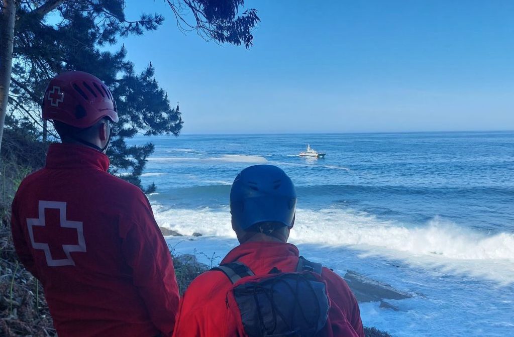 Gurutze Gorriko erreskate taldeko kide batzuk, artxiboko irudi batean. GURUTZE GORRIA