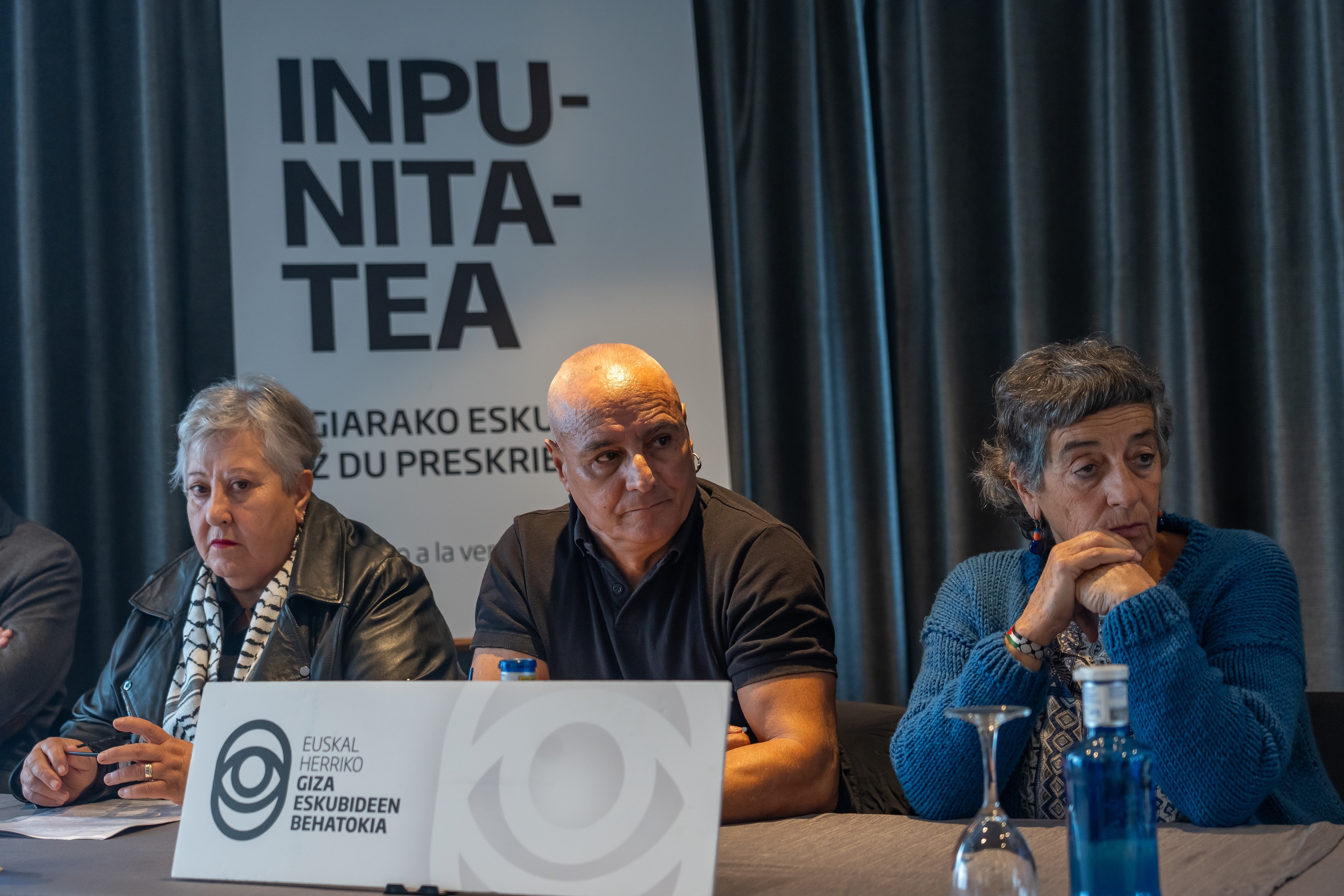 Pello Alcantarillaren tortura kasua salatzeko agerraldia, iaz. ANDONI CANELLADA / FOKU