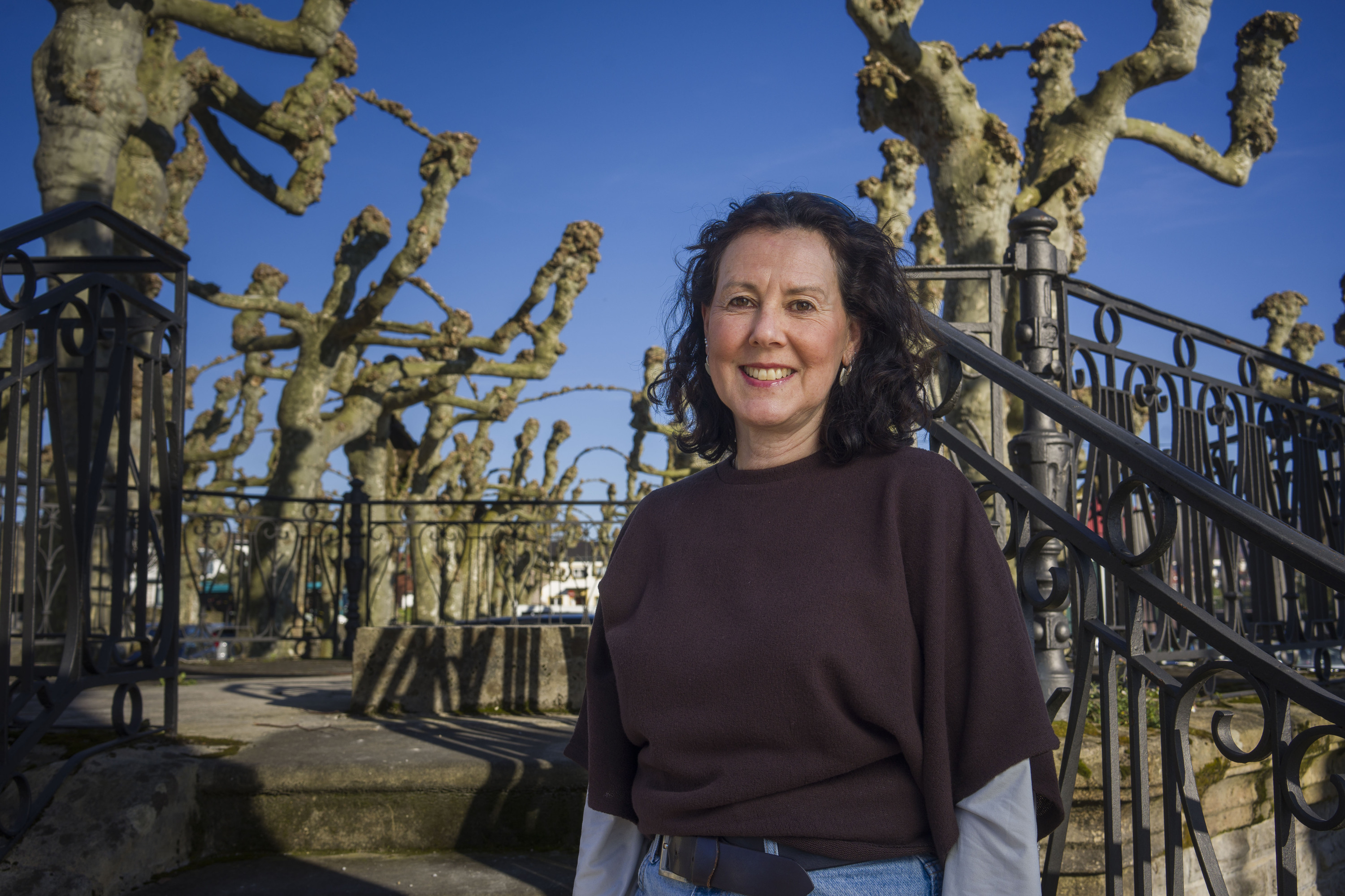 Arantzazu Rojo ikerketaren zuzendaria, Hondarribian. JON URBE / FOKU