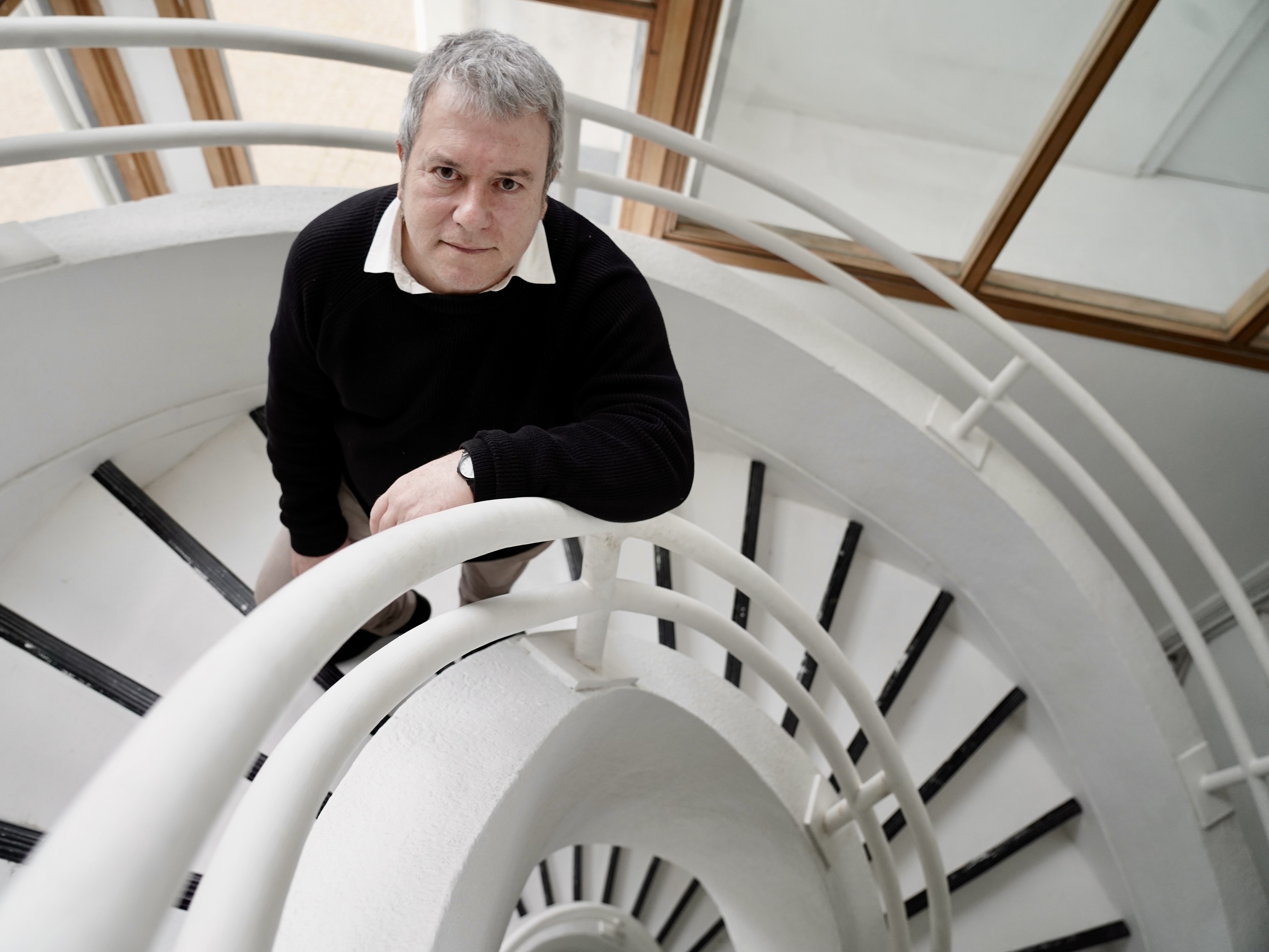 Enrique Antolin, Leioako Gizarte eta Komunikazio Zientzien Fakultatean. MARISOL RAMIREZ / FOKU