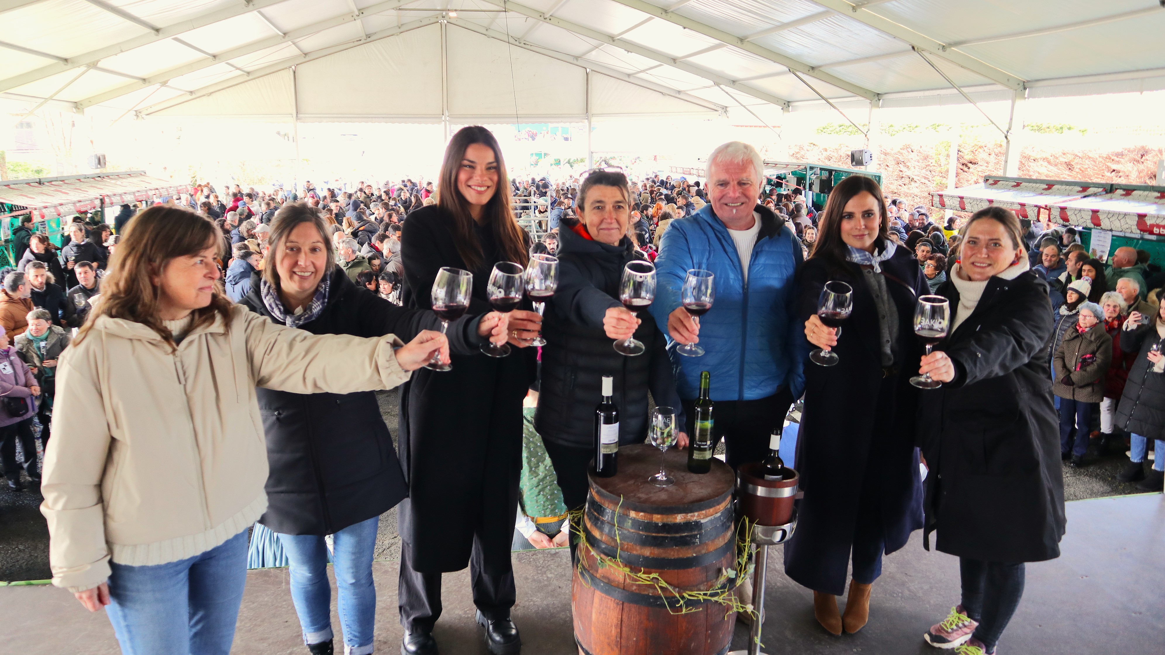 Bakioko txakolin berriaren aurkezpena, iazko martxoaren 19an. BERRIA