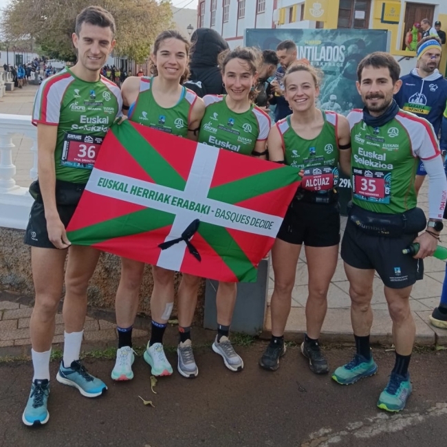 Euskal selekzioaren ordezkariak La Palmako 'Acantilados del Norte' proban