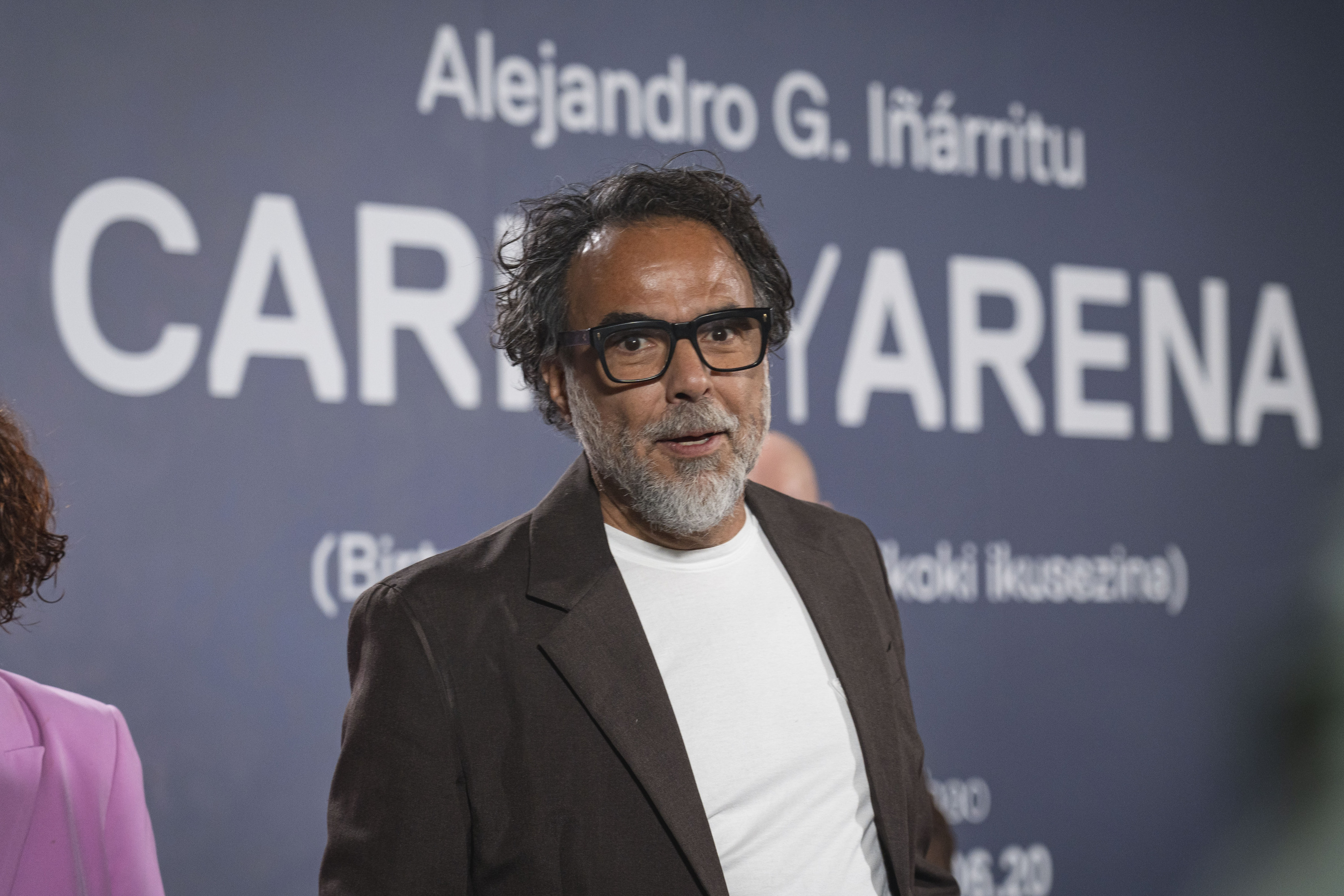 Alejandro Gonzalez Iñarritu zinemagilea, Bilbon, 'Carney arena' instalazioa aurkezten. ARITZ LOIOLA / FOKU