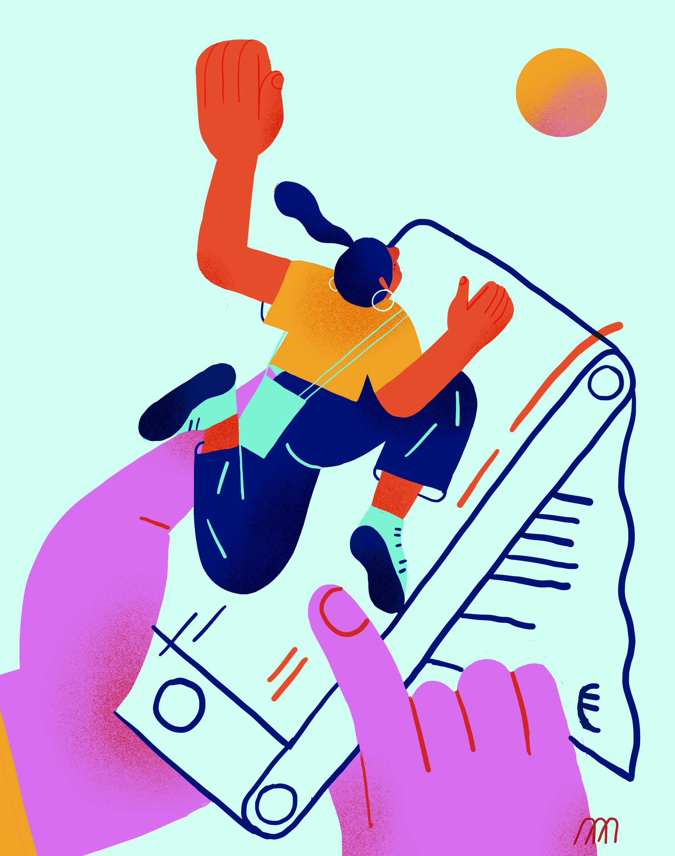 Greba, greba ilustrazioa